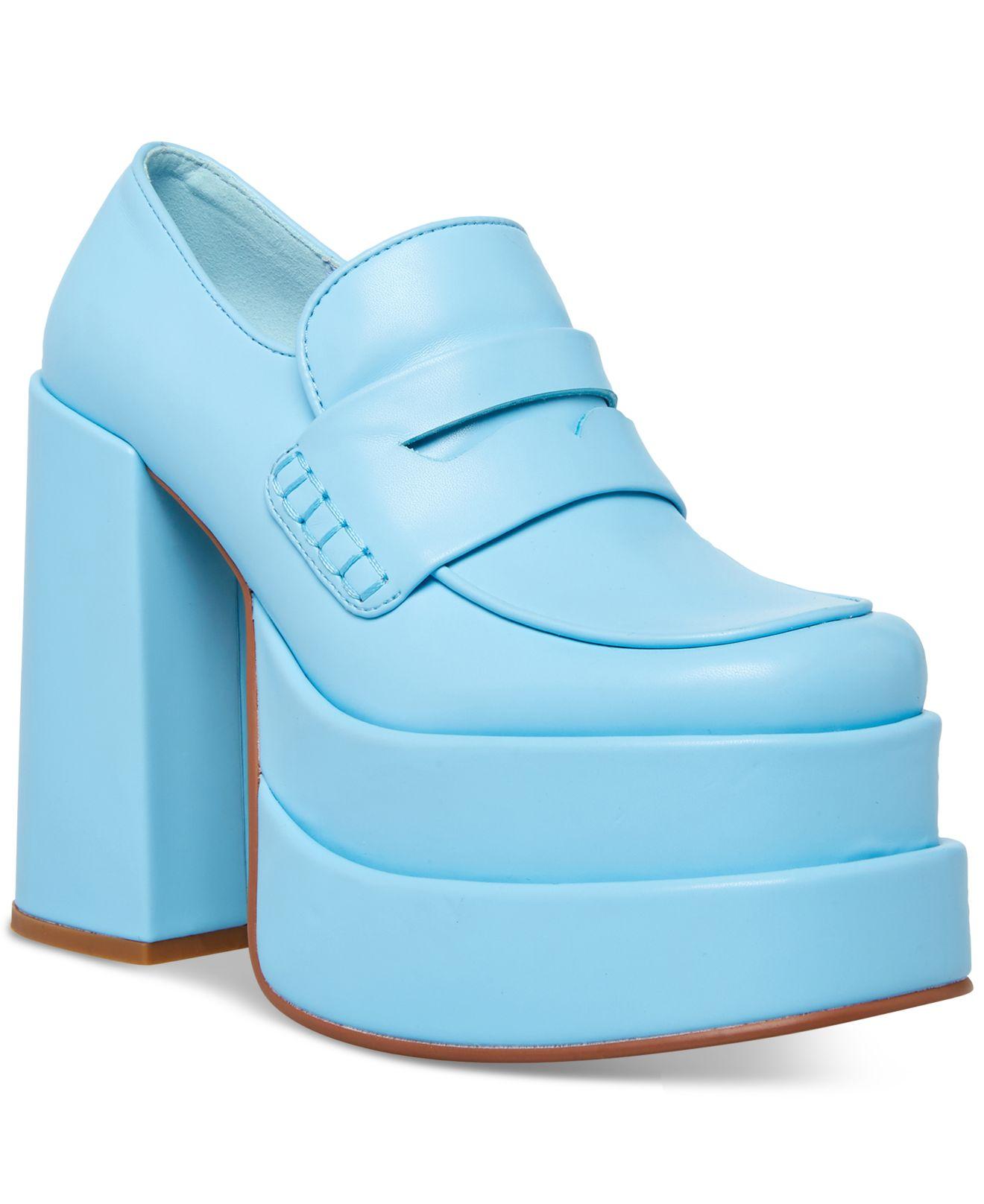 Steve Madden Catelyn Mega Platform Oxford Pumps in Blue Lyst Canada