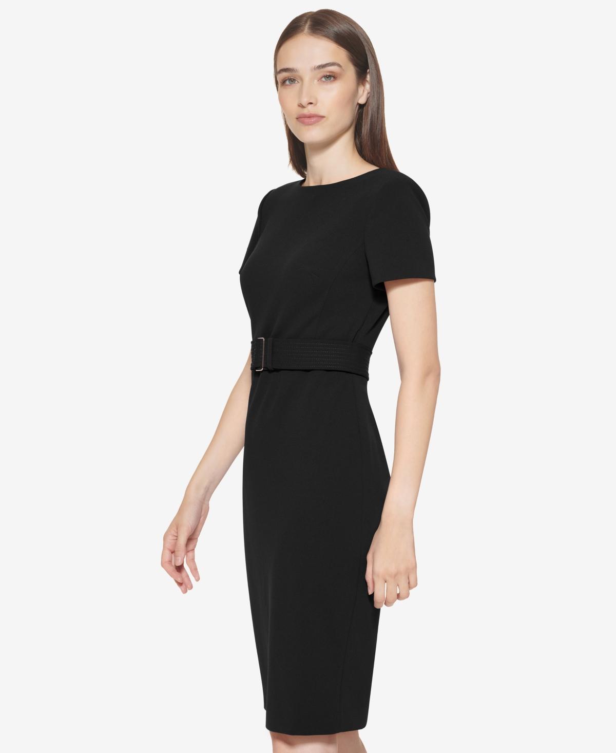 linen black dress midi Juan de Dios | Quetzal Linen Midi Dress | Black main image 1