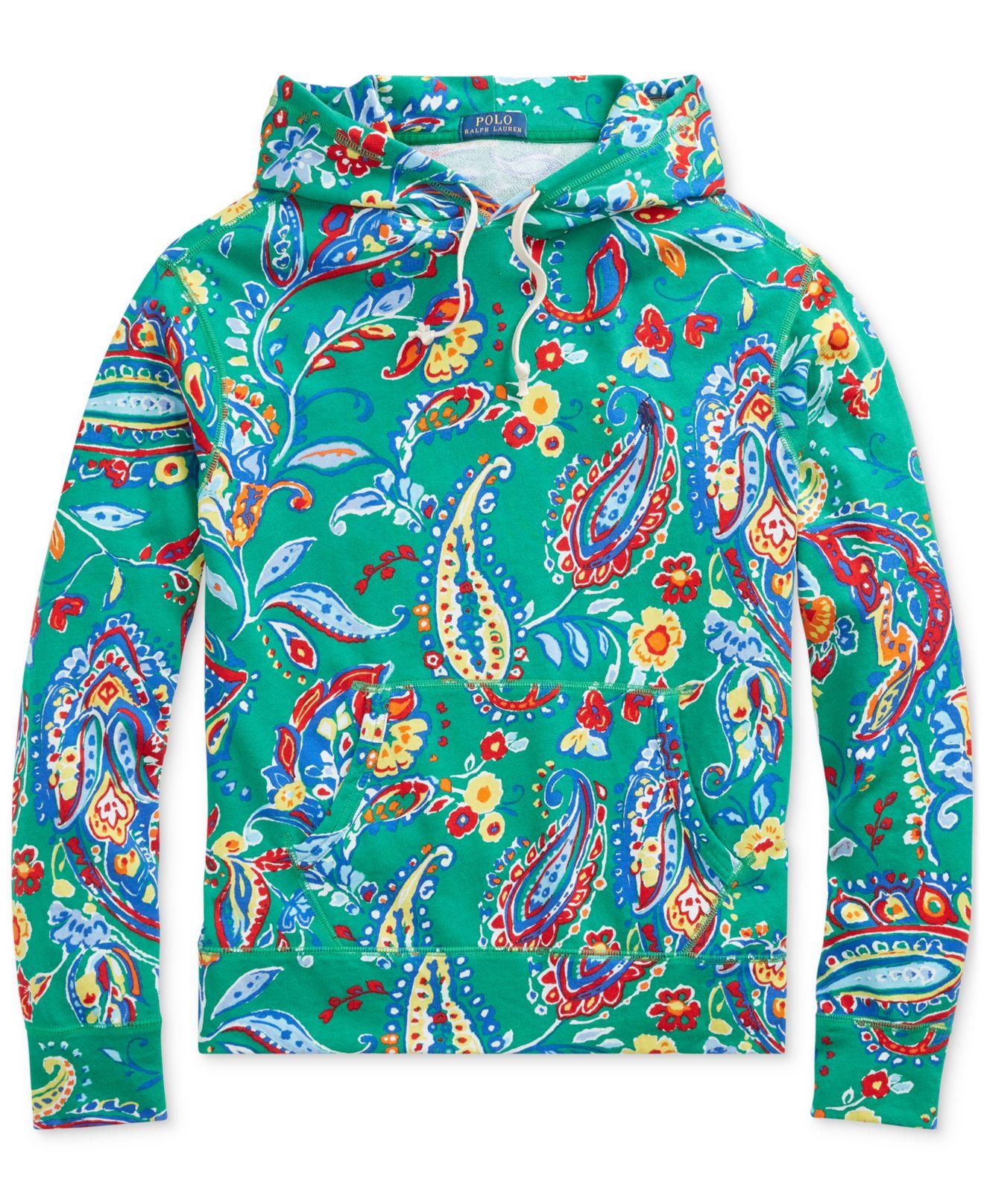 ralph lauren paisley hoodie