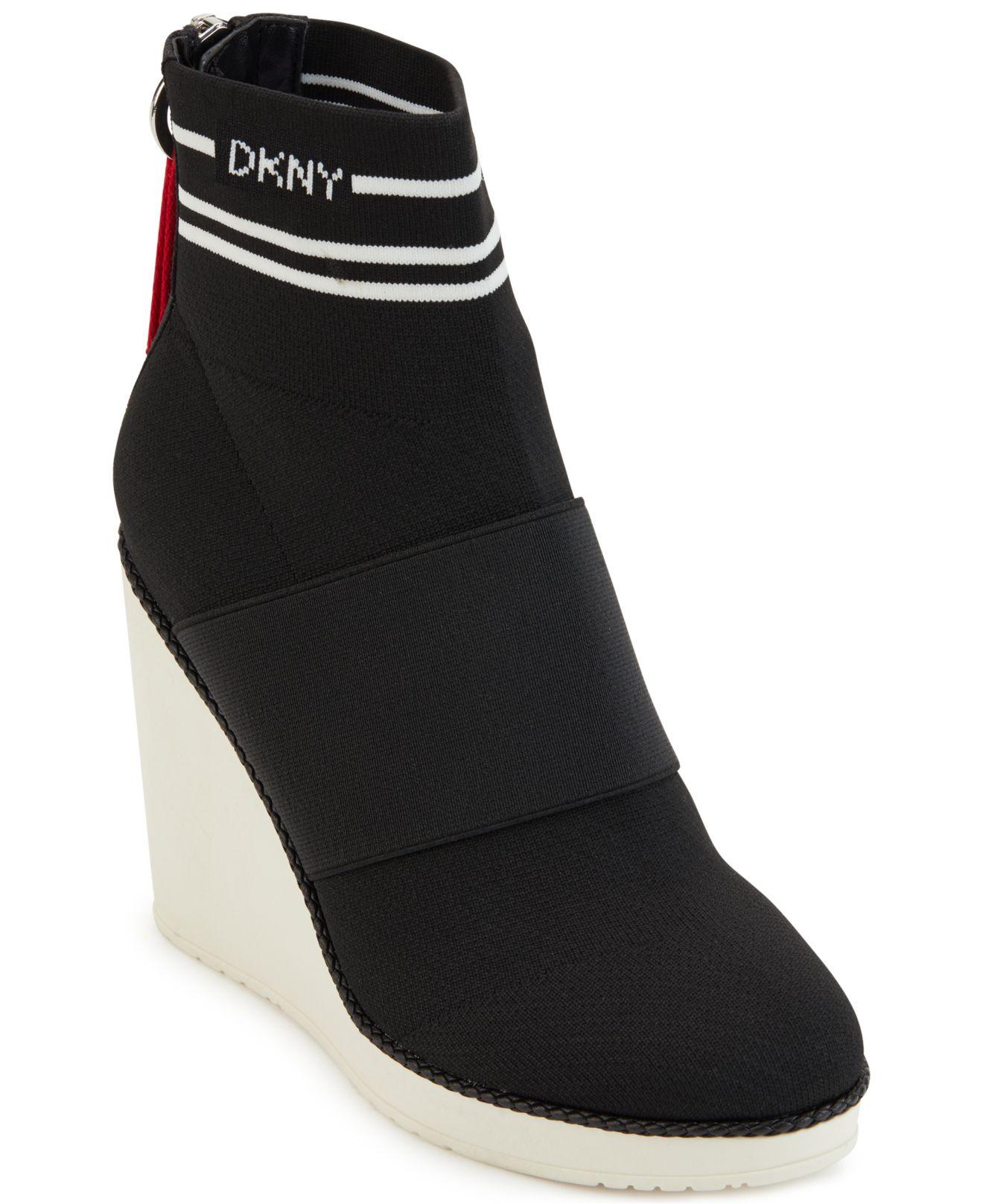 dkny sawyer wedge sneakers
