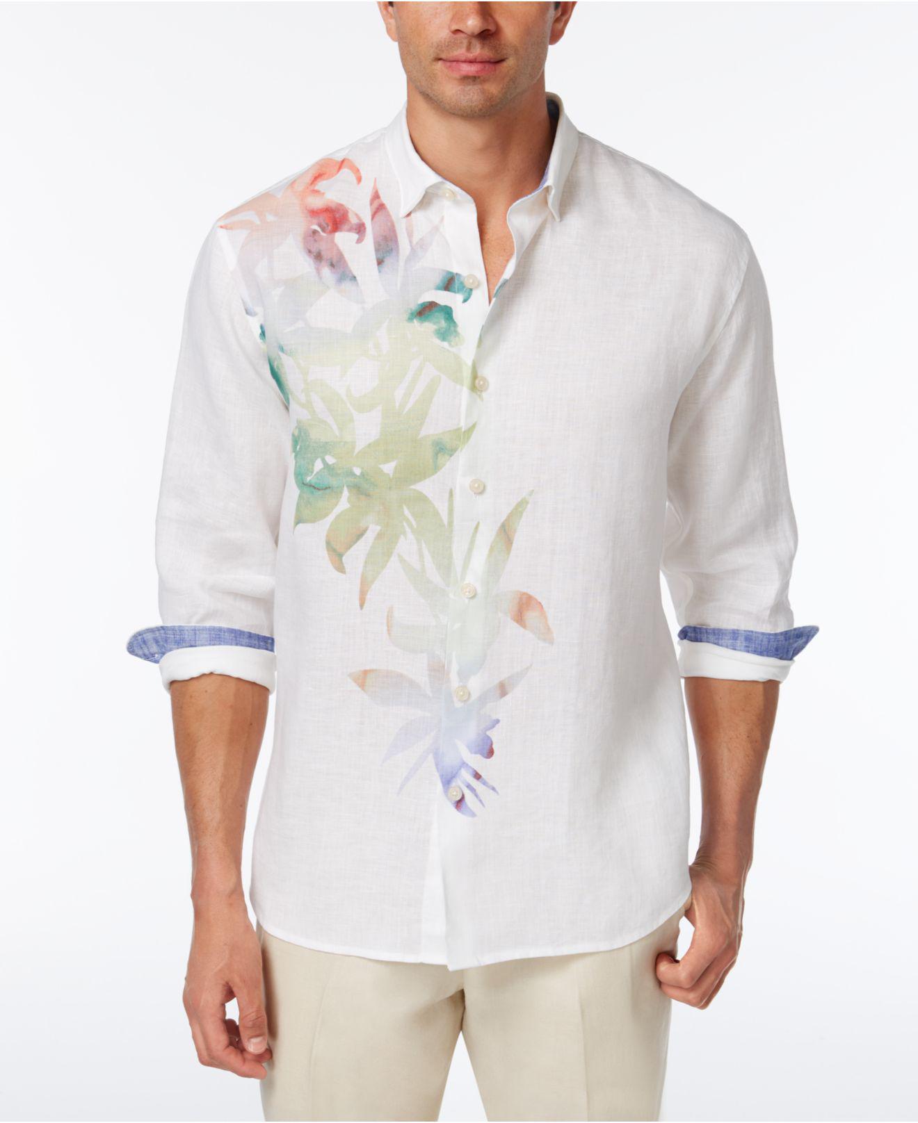 tommy bahama white linen shirt