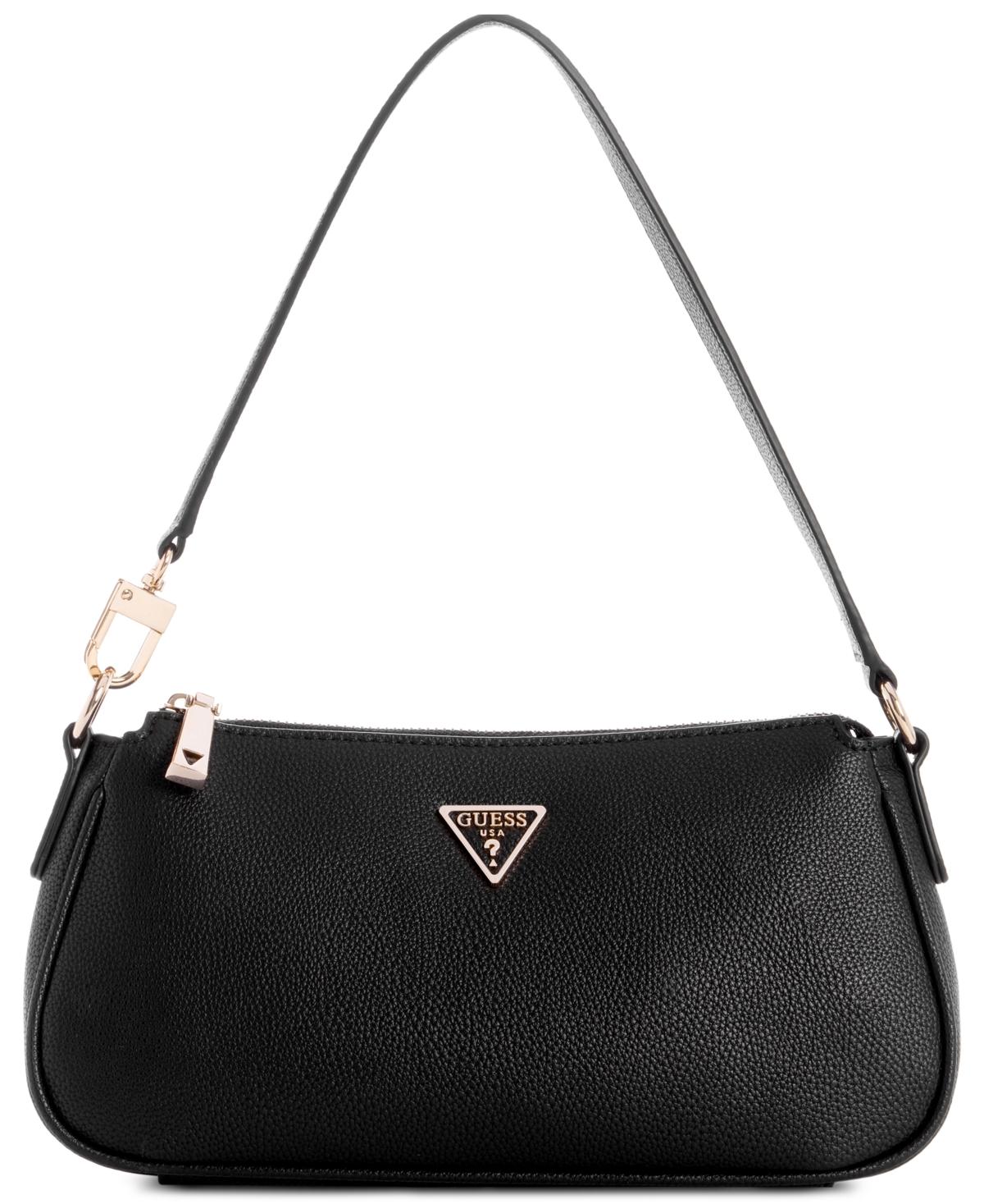 Guess Jewel Top Zip Small Shoulder Bag in Black | Lyst