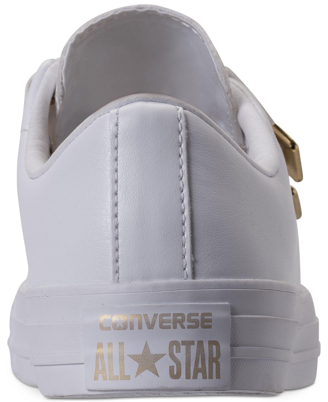 Converse Chuck Taylor 3-strap Casual Sneakers From Finish Line in White |  Lyst