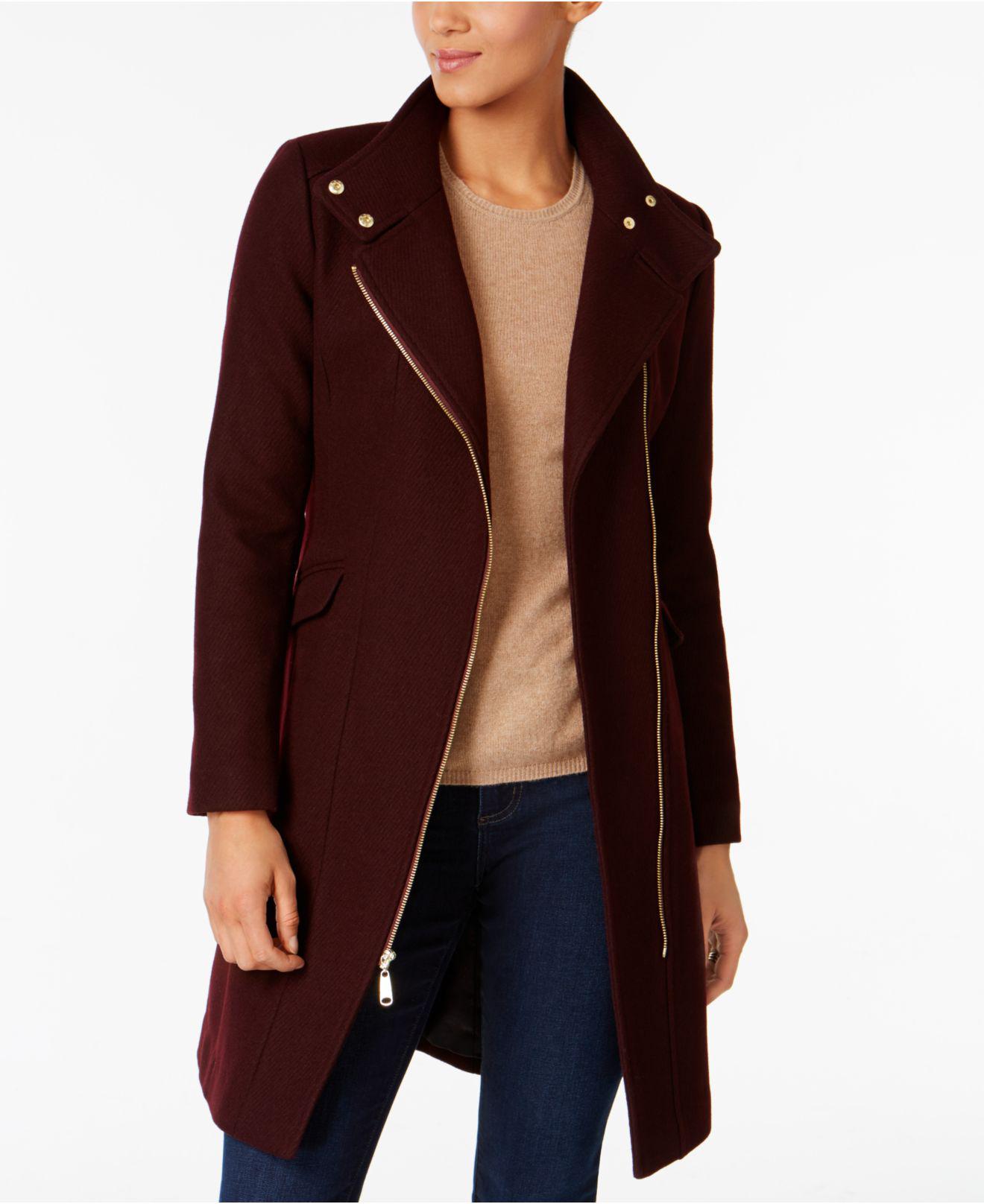 cole haan burgundy coat