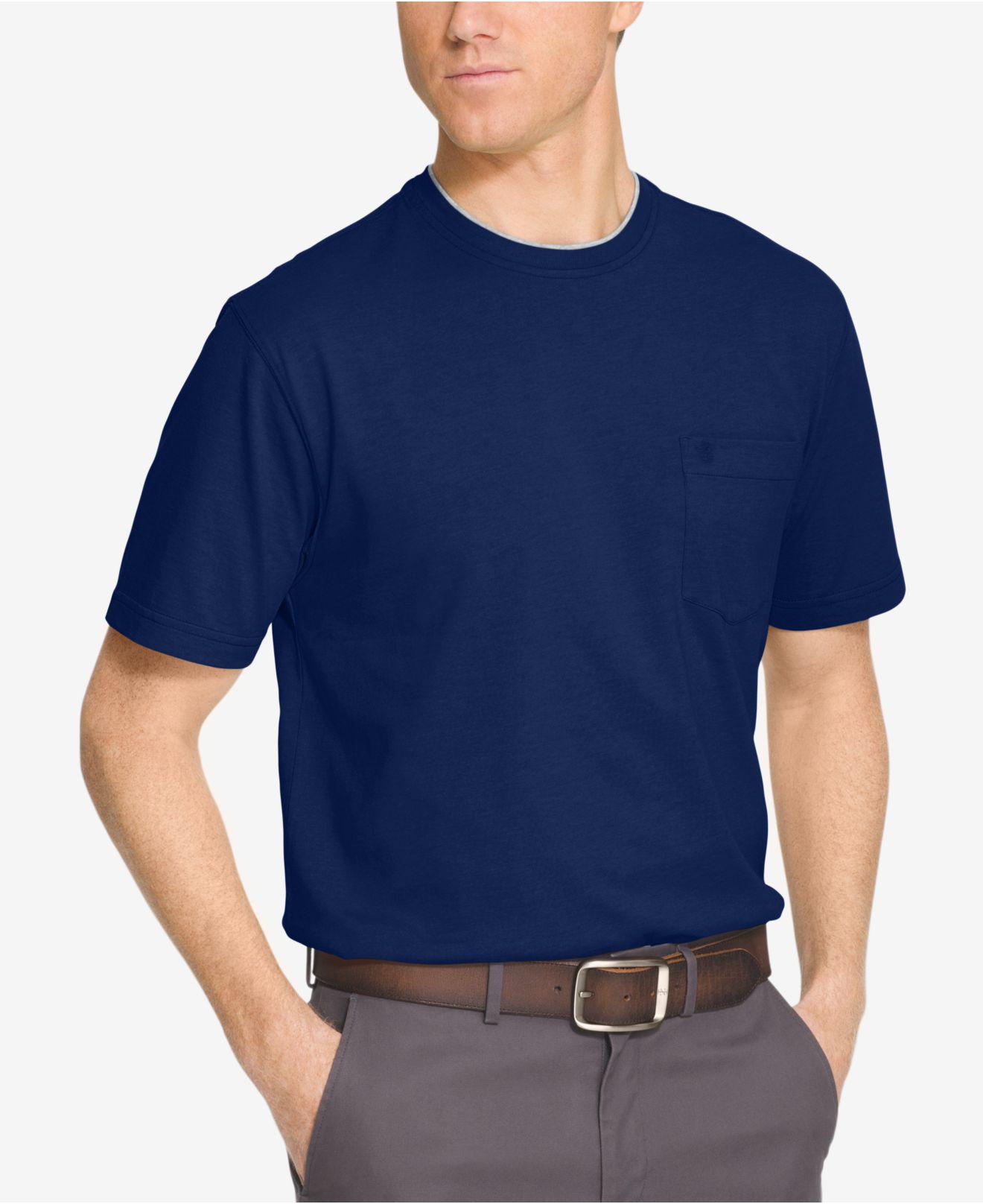 Izod Men's Double Layer Pocket T-shirt in Blue for Men | Lyst