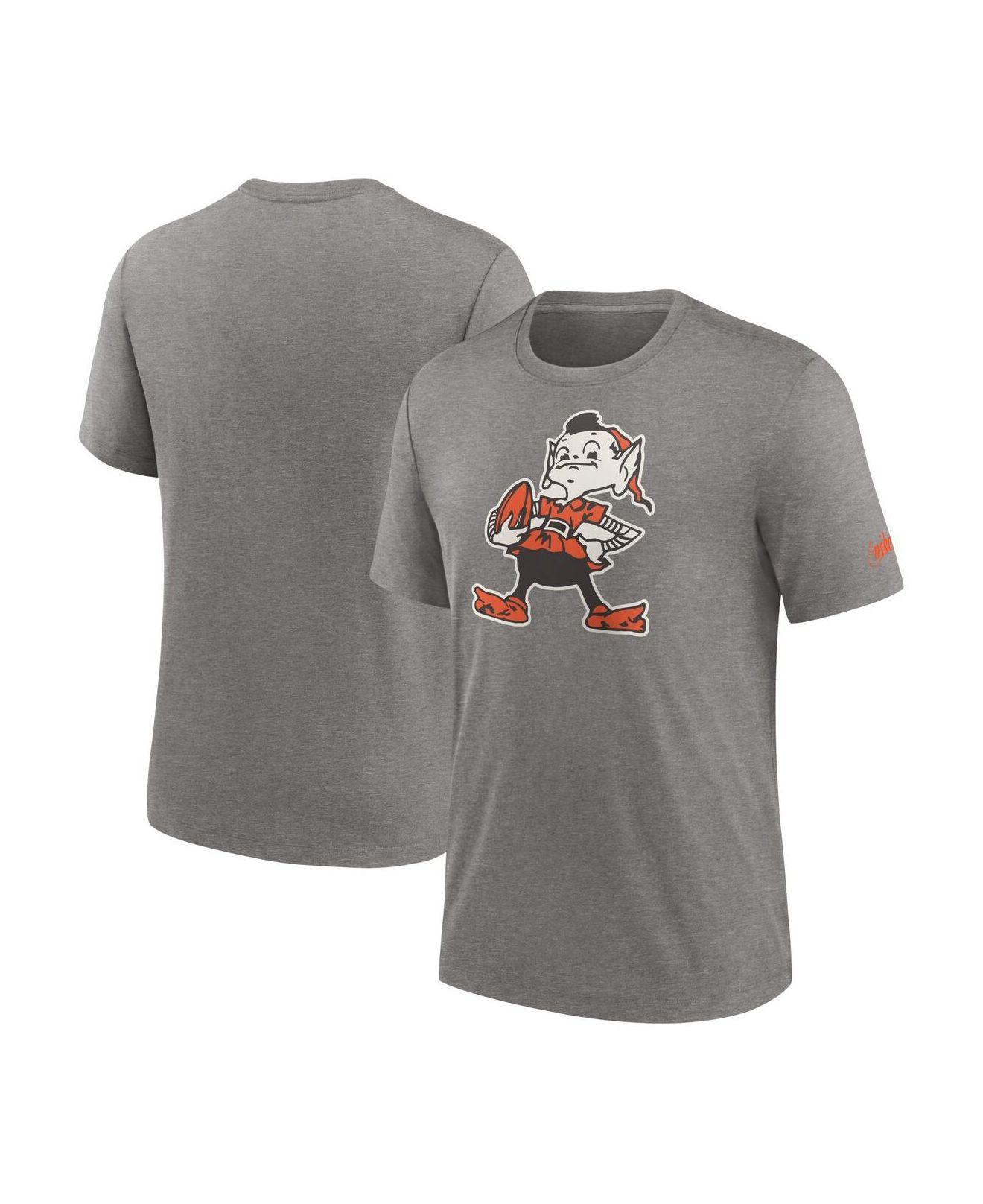 Nike Heather Charcoal Cleveland Browns Rewind Logo Tri-blend T-shirt in  Gray for Men