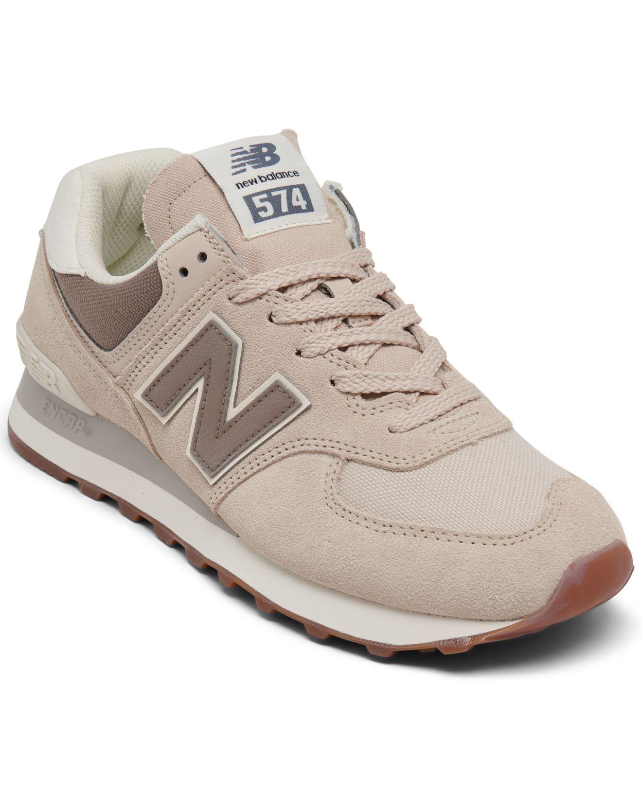 New Balance 574 Casual Sneakers From Finish Line in Natural Lyst