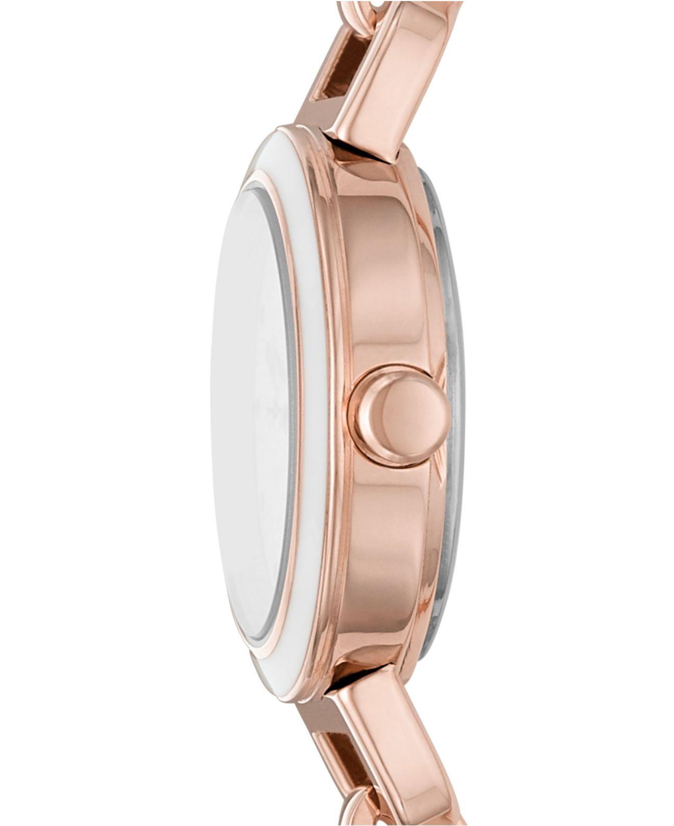 DKNY Clink Rose Gold-tone Stainless 