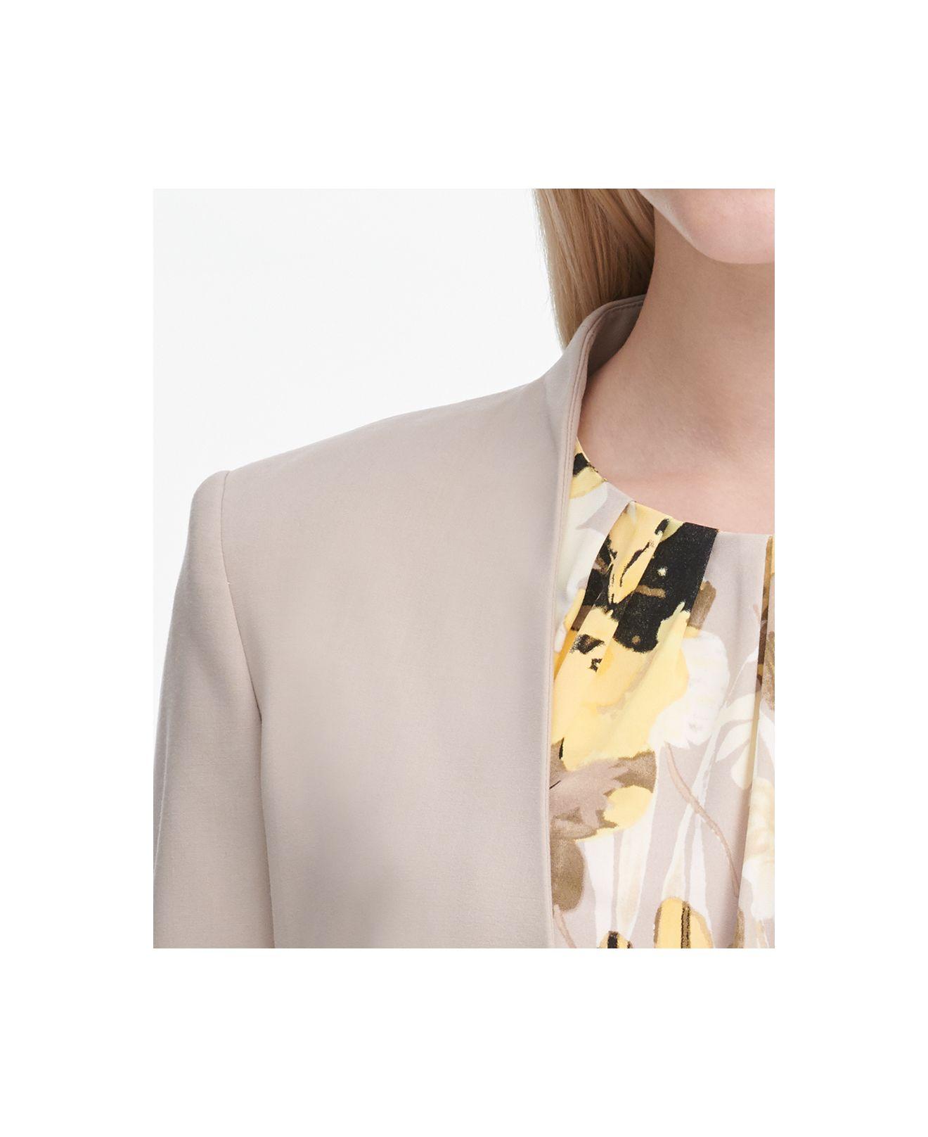 calvin klein roll tab topper jacket