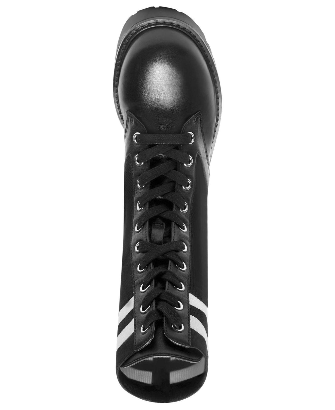 steve madden heels knit combat booties