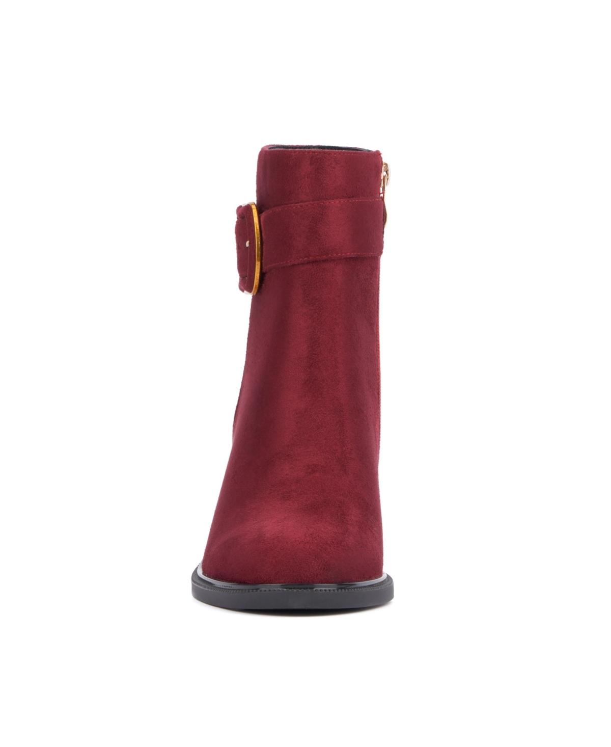 Macy's red ankle boots deals