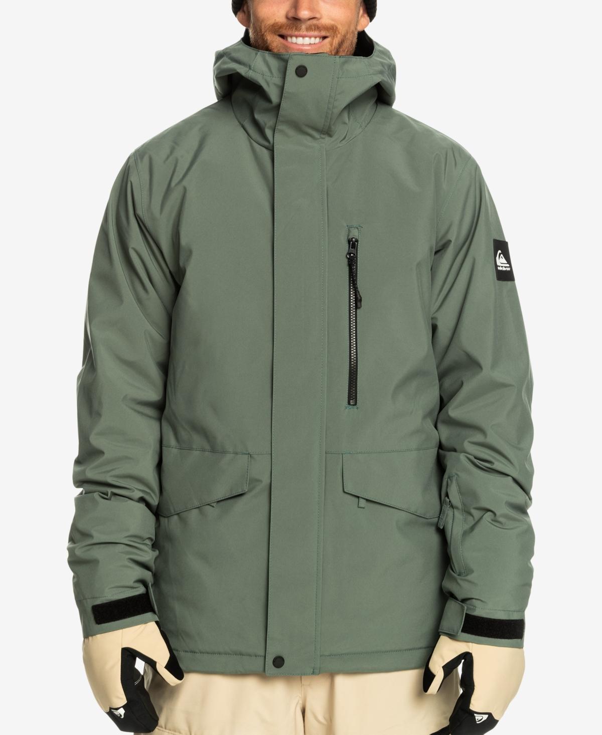 Quiksilver Snow Mission Solid Jacket in Green for Men | Lyst