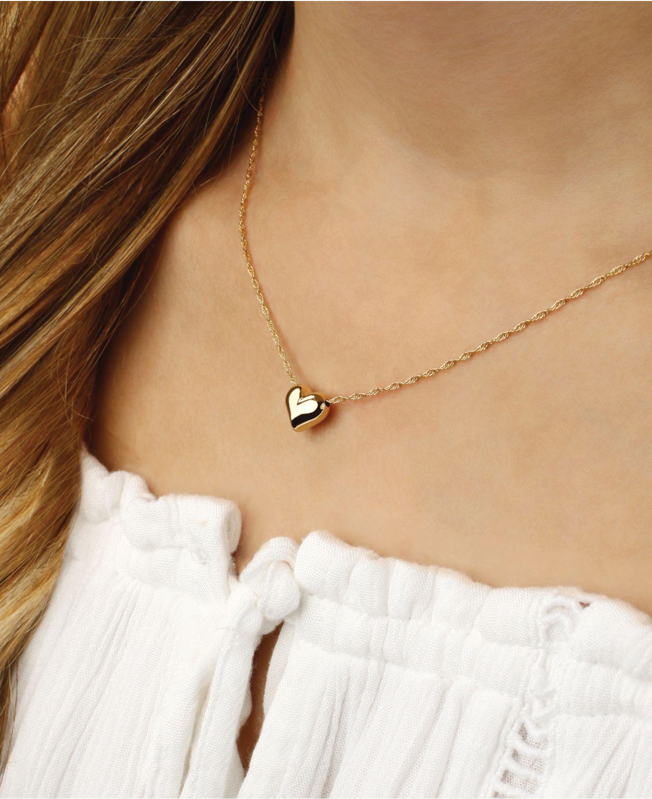 K&C 14k Yellow Gold Double Heart Charm on a 14K Yellow Gold Carded Rope Chain Necklace K&C 14k Yellow Gold Double Heart Charm on a 14K Yellow Gold Carded Rope Chain Necklace
