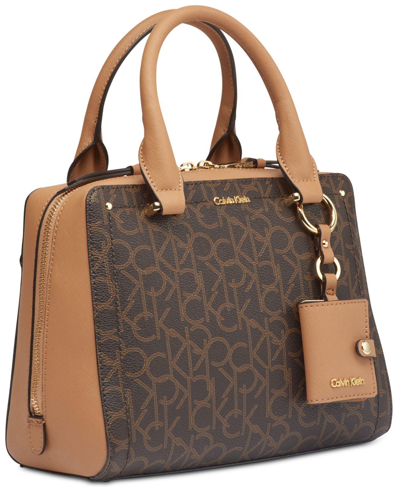 calvin klein boxy small satchel