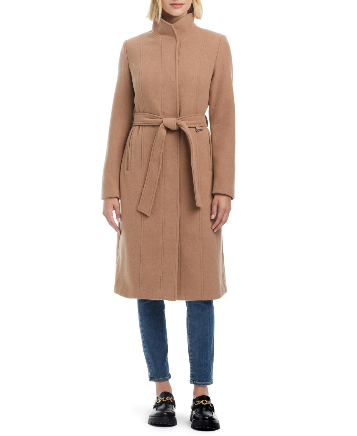 Melton wool belted coat best sale