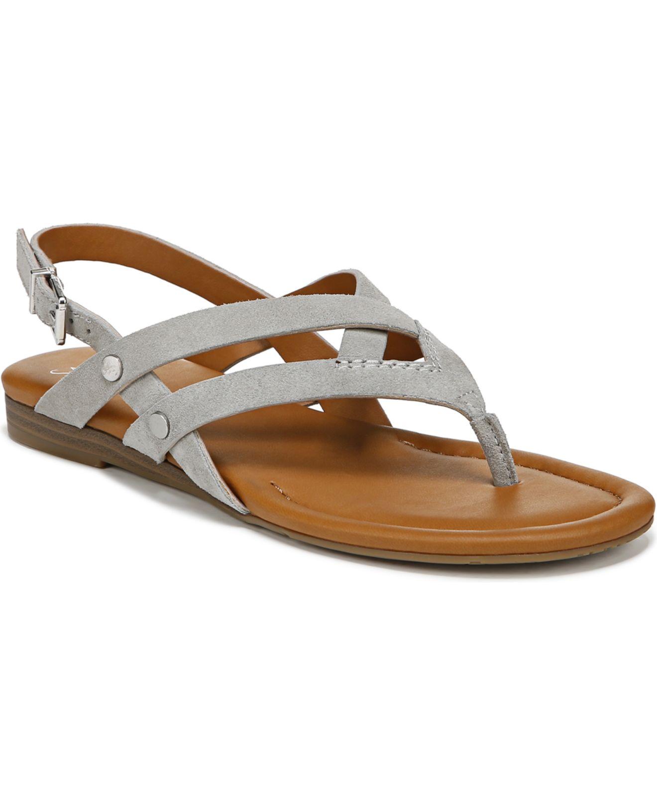 Franco Sarto Gretchen Thong Sandals in Brown | Lyst
