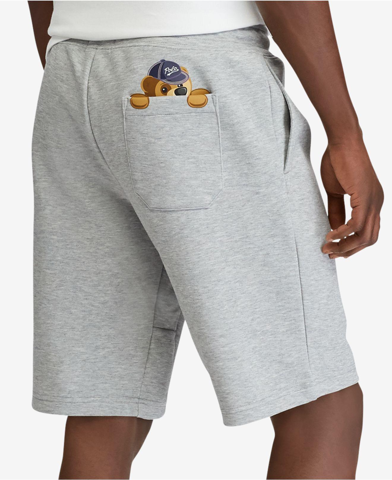 Polo Ralph Lauren Polo Bear Double-knit Shorts, Created For Macy's in Gray  for Men | Lyst