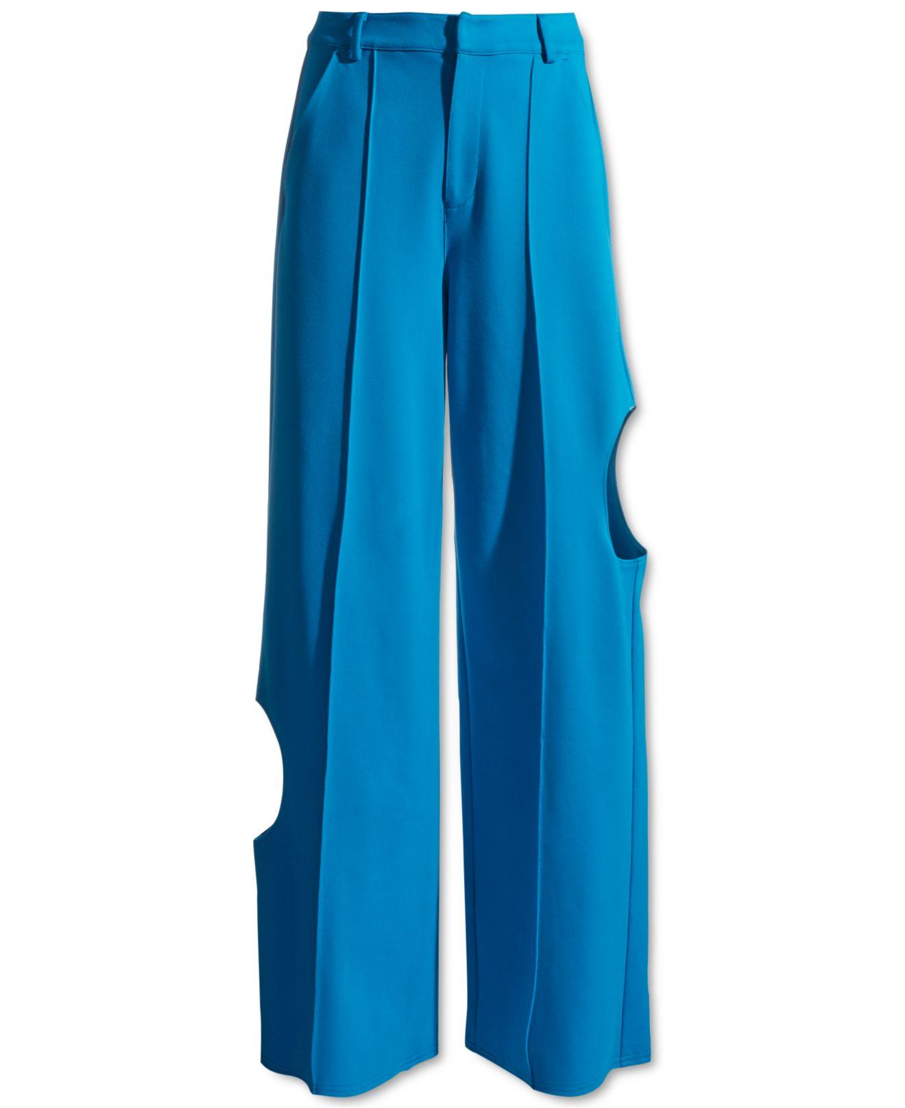 Bar Iii Zerina Akers Cutout Wide-leg Pants, Created For Macy's in 