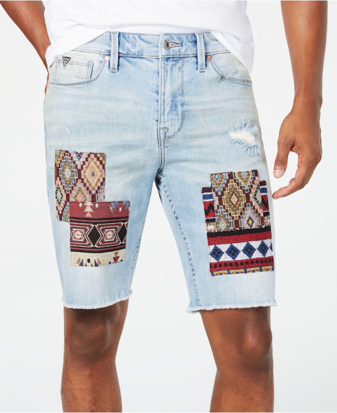 stretch cut off denim shorts