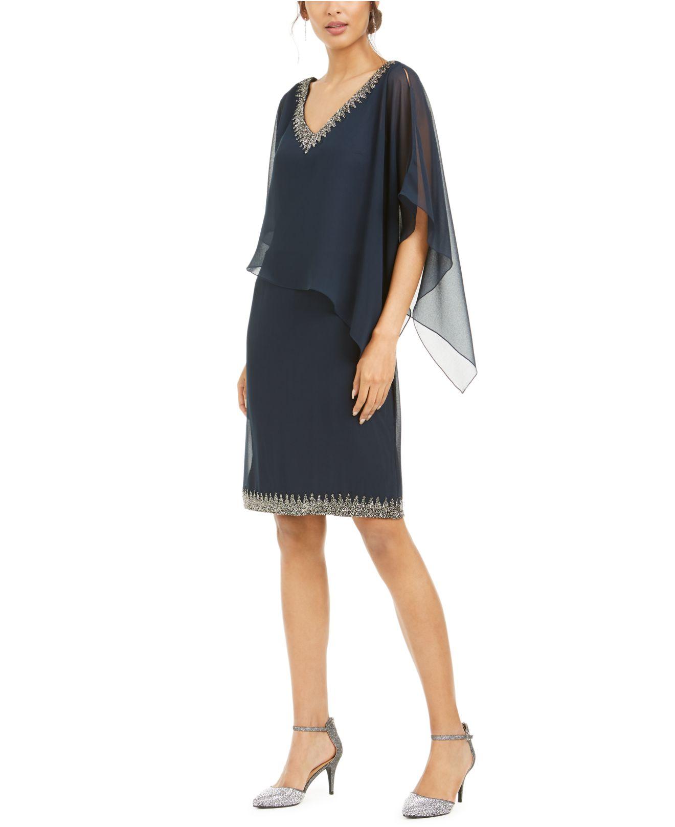 overlay sheath dress