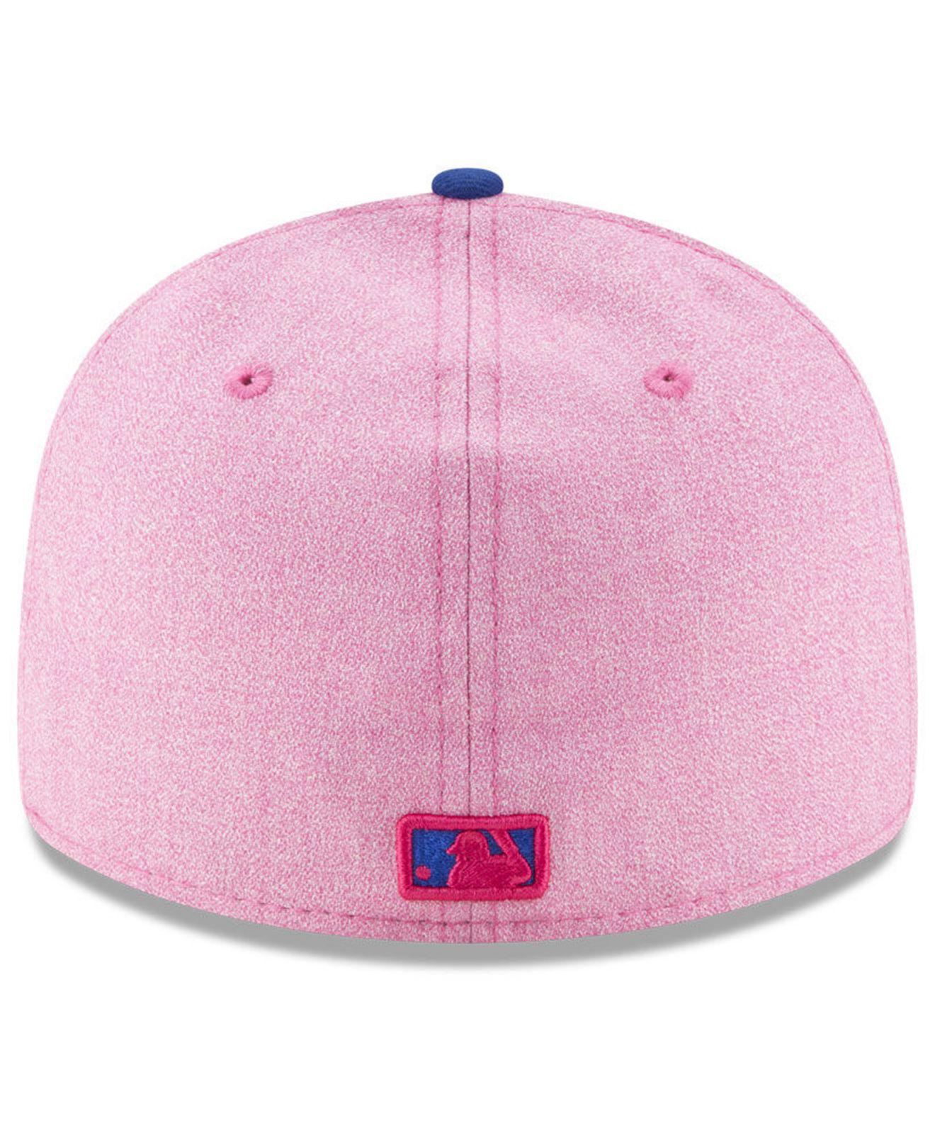 HOT Mlb Pink 59fifty Hats Mlb Pink Mets Hat Baseball Cap Mets