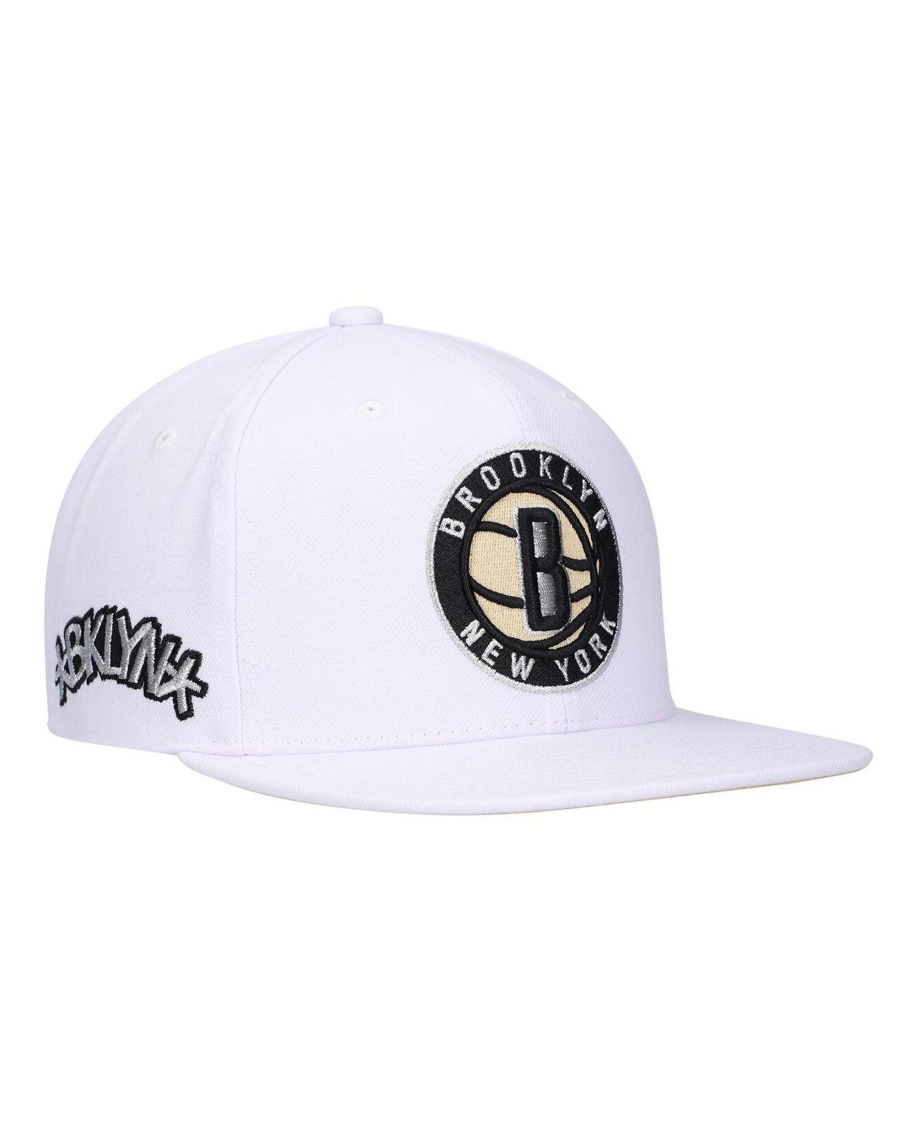 Men's Brooklyn Nets Mitchell & Ness Cream Hardwood Classics Pop