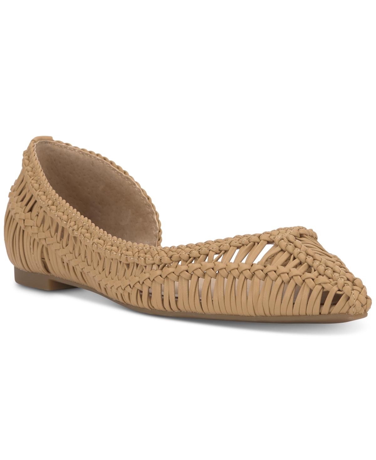 INC International Concepts Abron Pointed D'orsay Flats in Natural