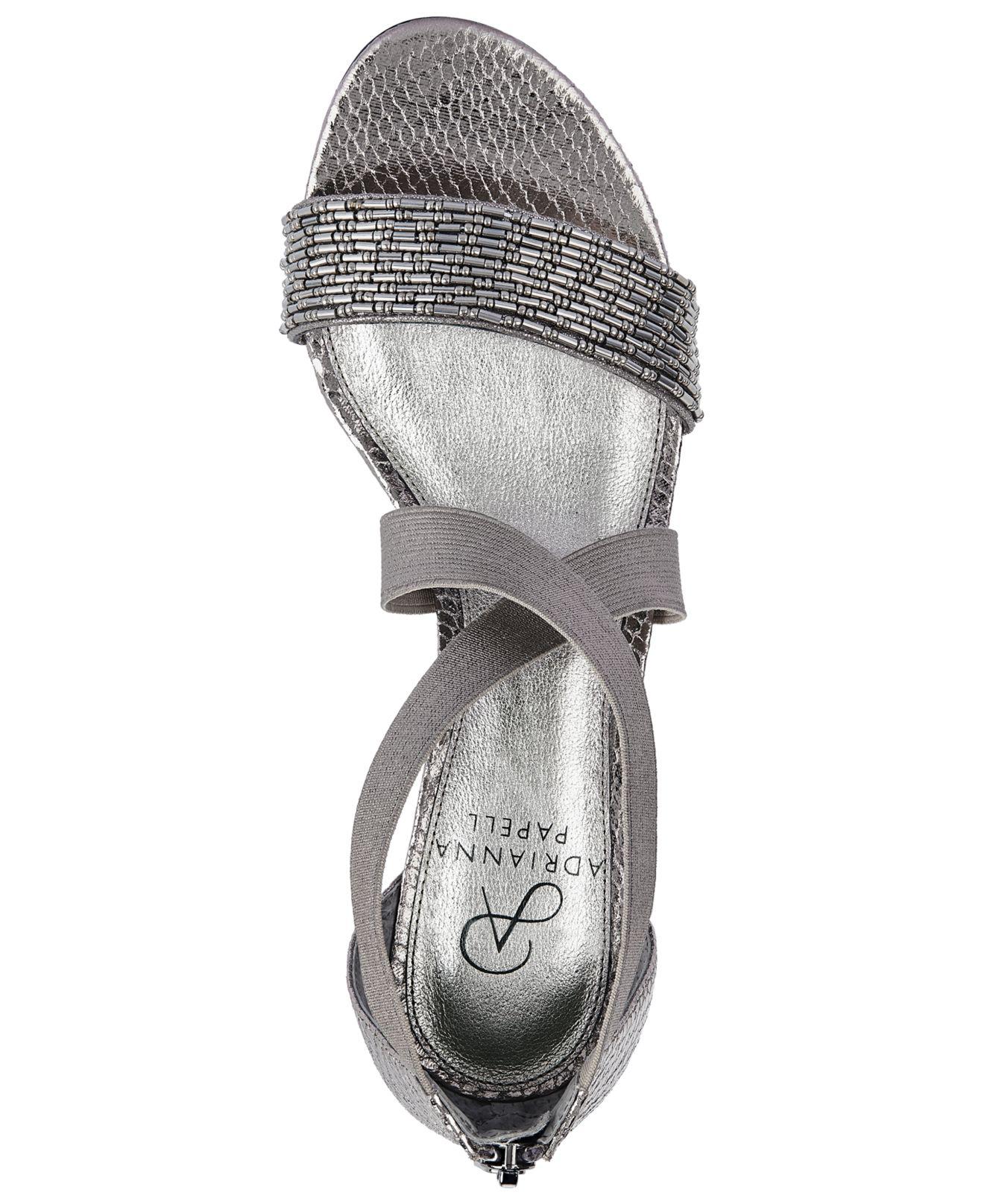 adrianna papell teagan evening sandals
