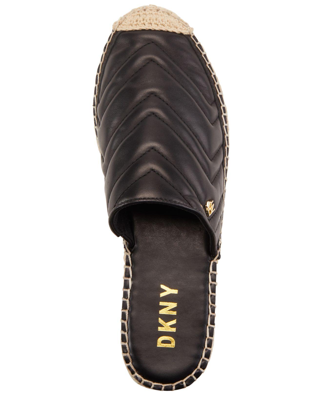 dkny ricki espadrille flatform mules