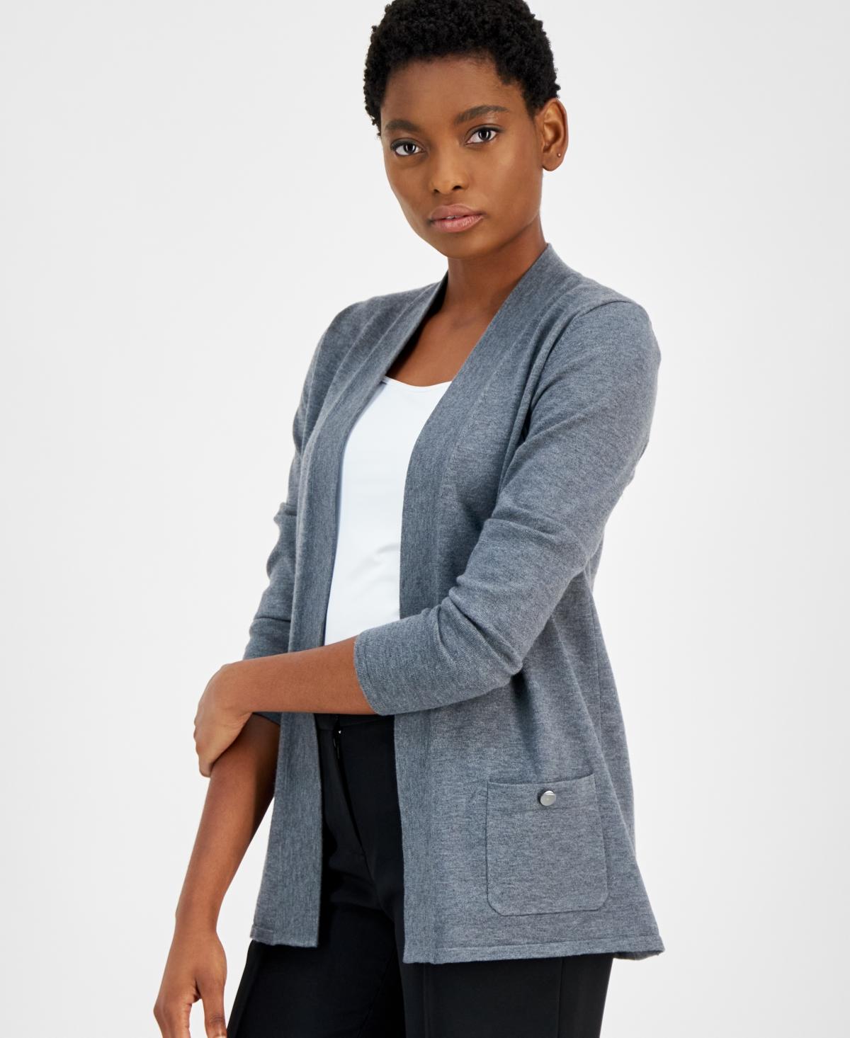 Anne klein open front cardigan discount