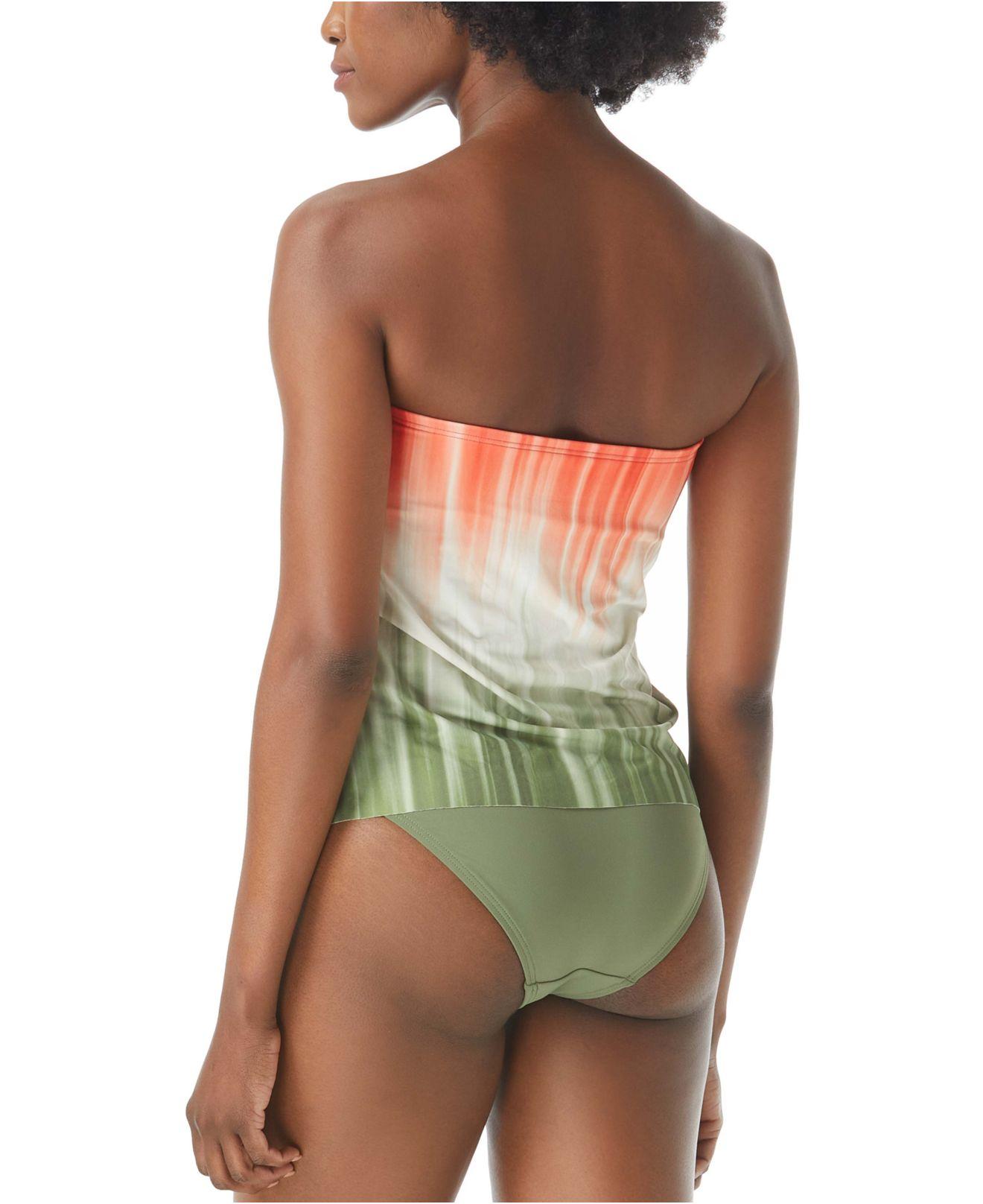 Vince Camuto Draped Bandeau Tankini Top