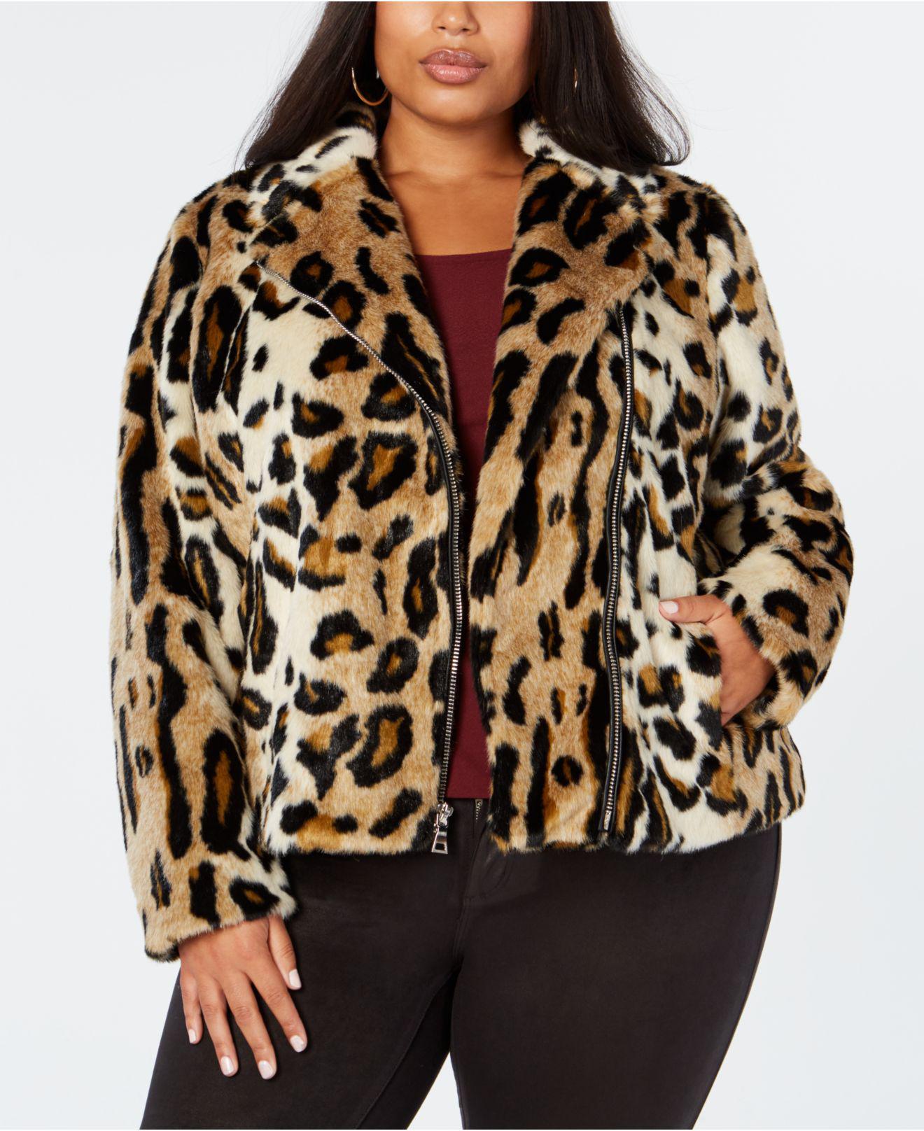 macys leopard print coat