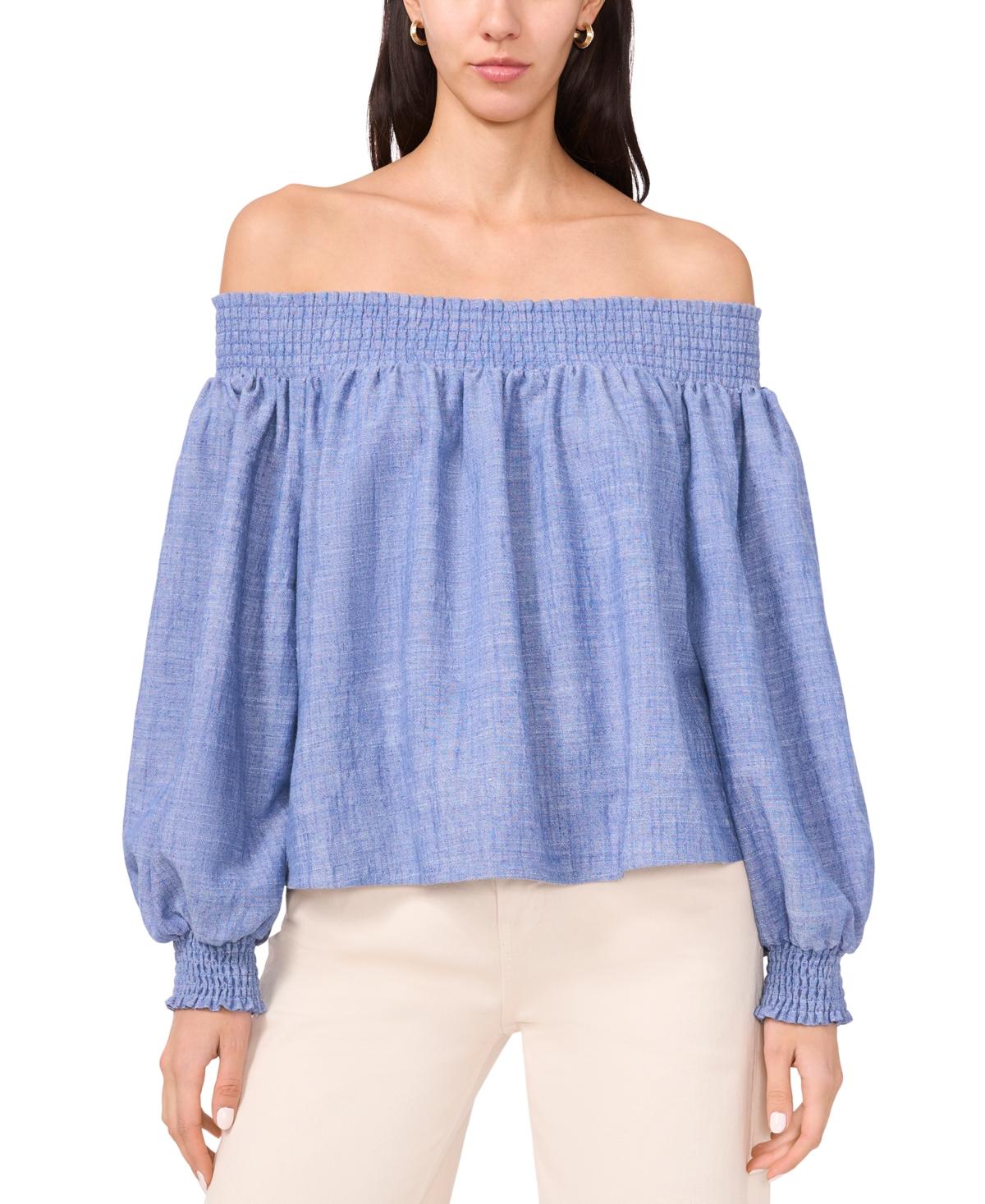 parker cold shoulder ruffle blouse