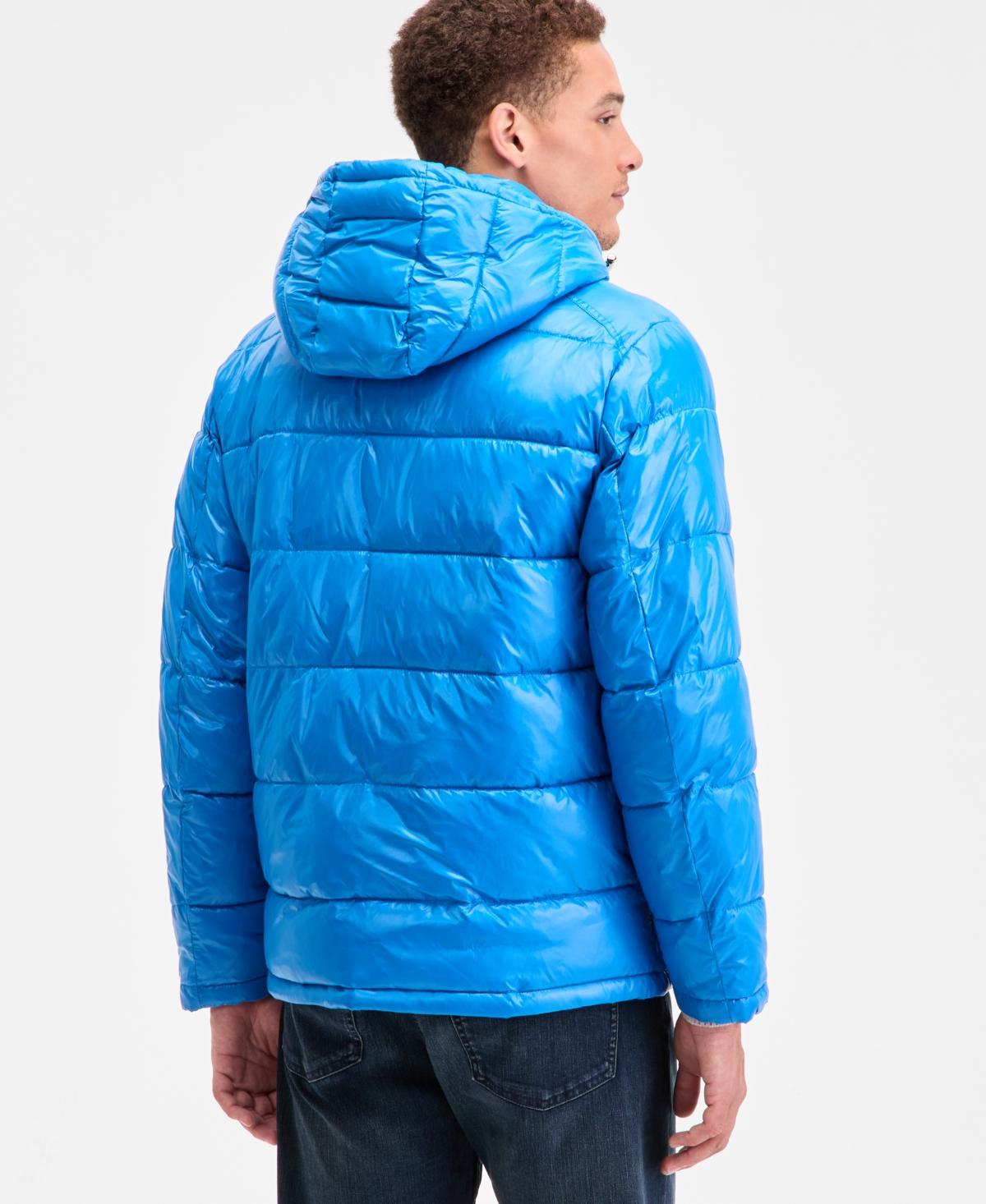 Michael Kors Puffer Jacket in Blue for Men Lyst