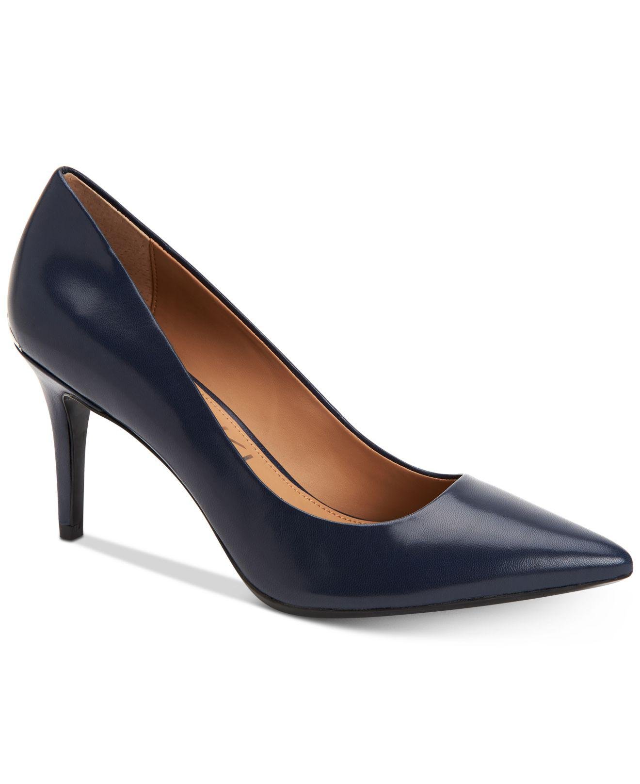 calvin klein gayle patent pumps