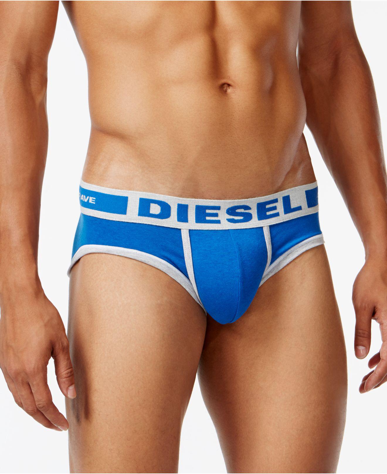 DIESEL Cotton Hero Fit Men's Lowrise Briefs in Blue for Men Lyst