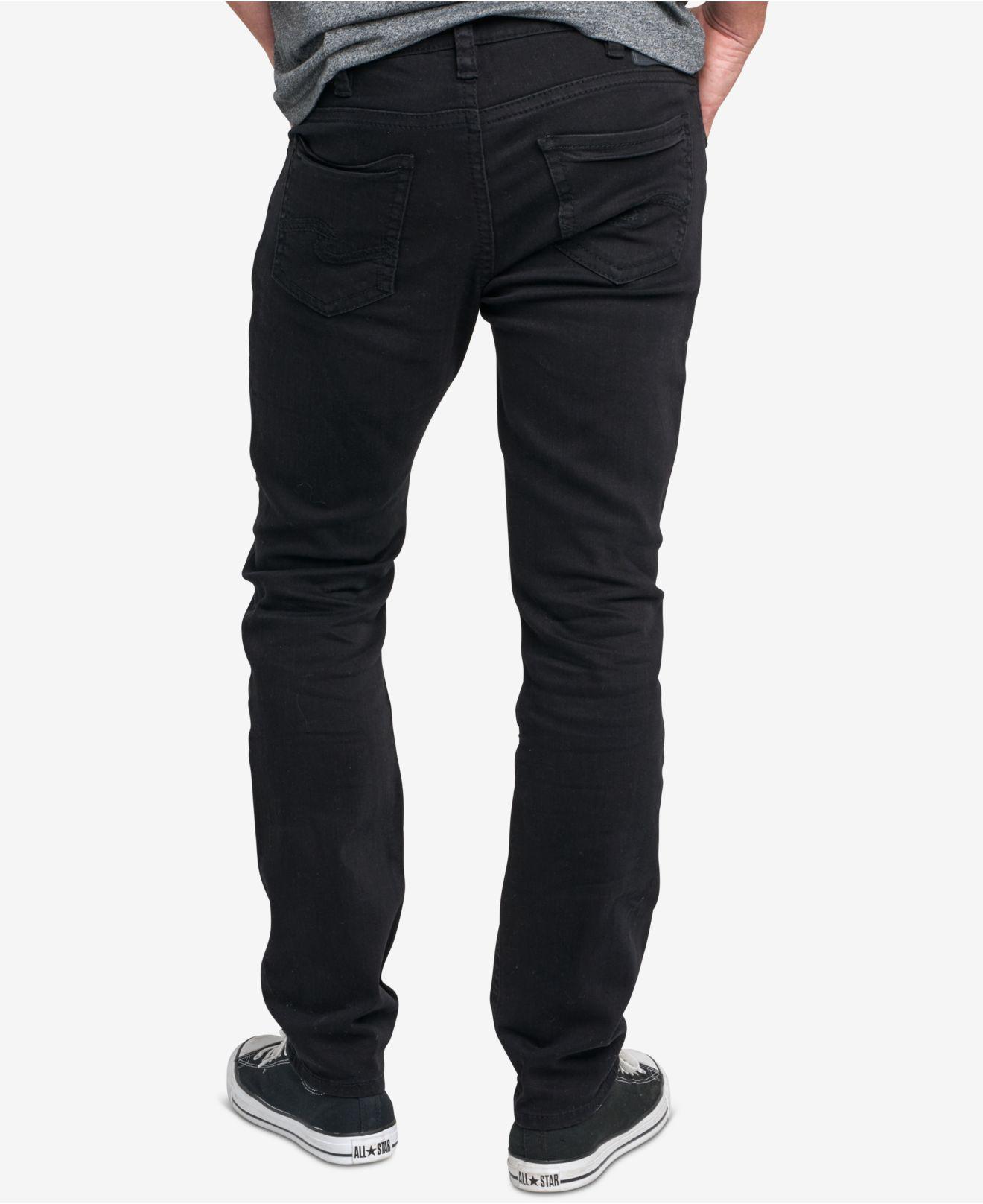 Silver Jeans Co. Denim Men's Konrad Slim-fit Stretch Jeans in Black for Men  - Lyst
