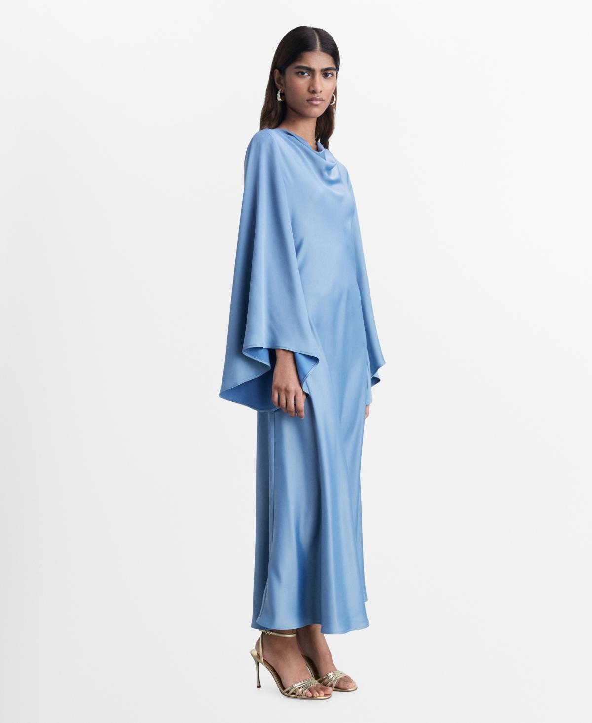 mango flowy satin dress Katarina Satin Ruffle Hem Maxi Dress Mango– Selfie Leslie main image 1