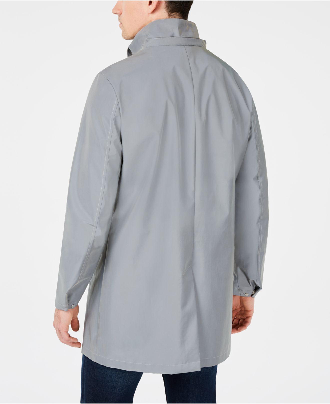 Calvin Klein Synthetic Slim-fit Reflective Raincoat in Silver (Metallic)  for Men - Lyst