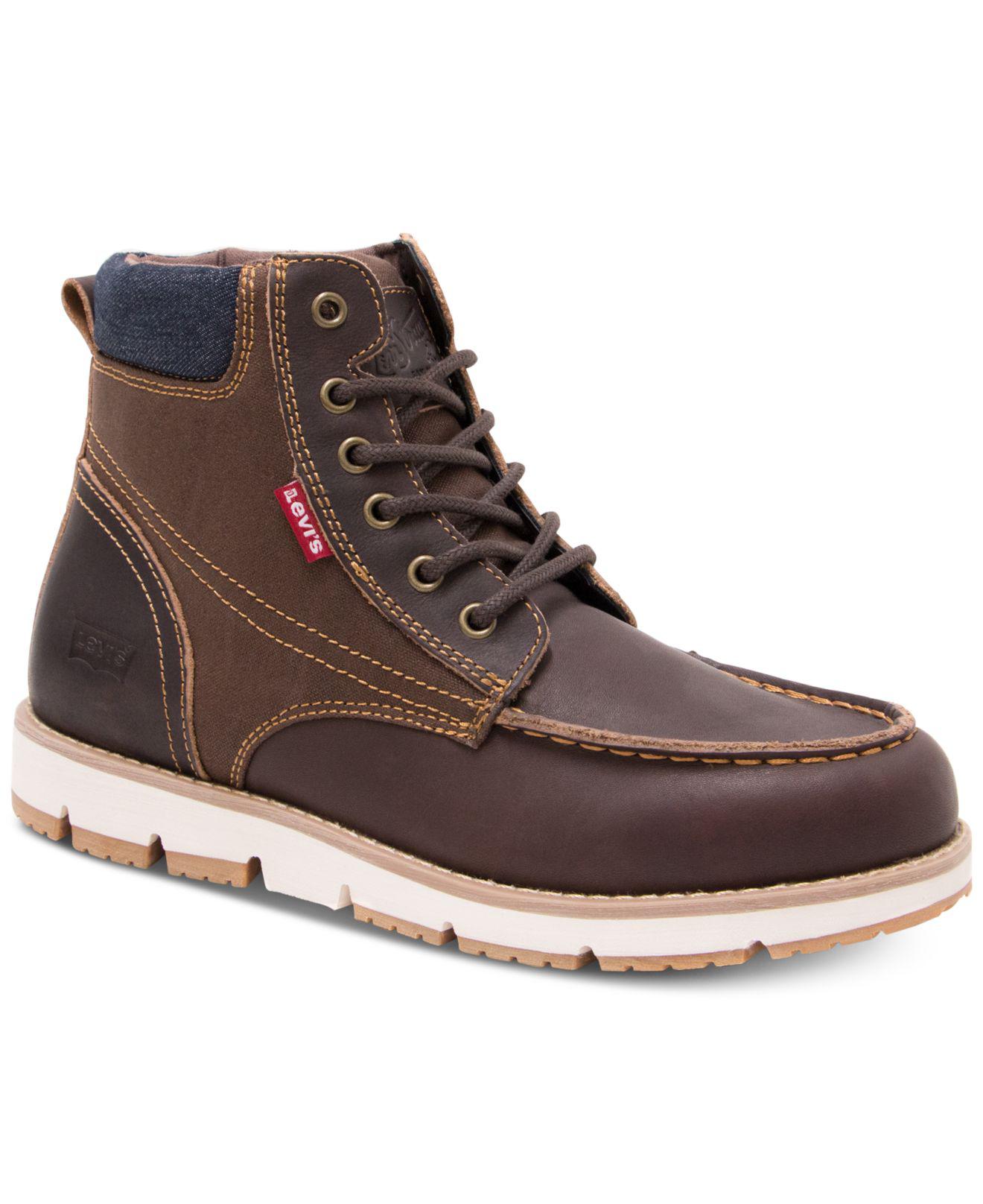 Levi's Leather Dean 2.0 Moc-toe Boots in Light Pastel Brown (Brown) for Men  | Lyst
