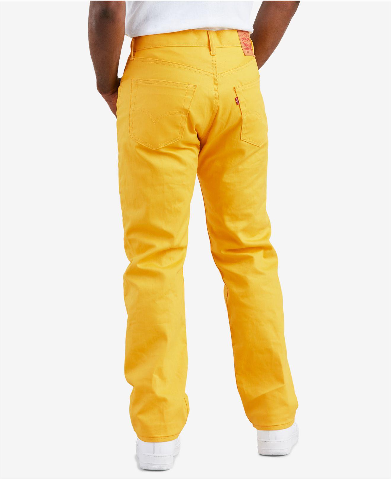 levis yellow jeans