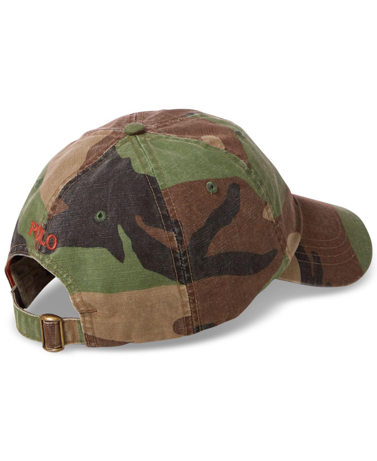 camouflage polo hat