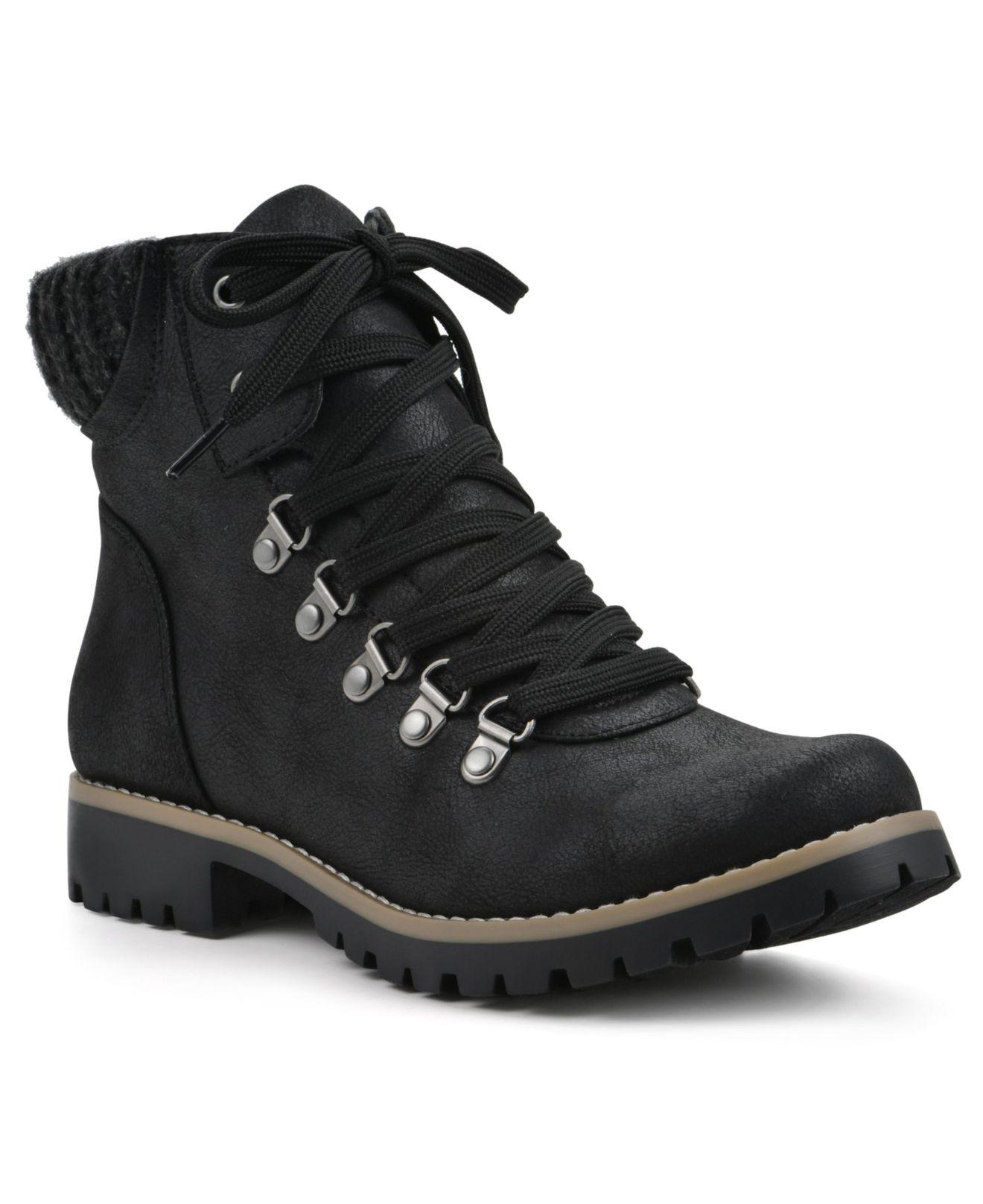 white mountain black suede boots