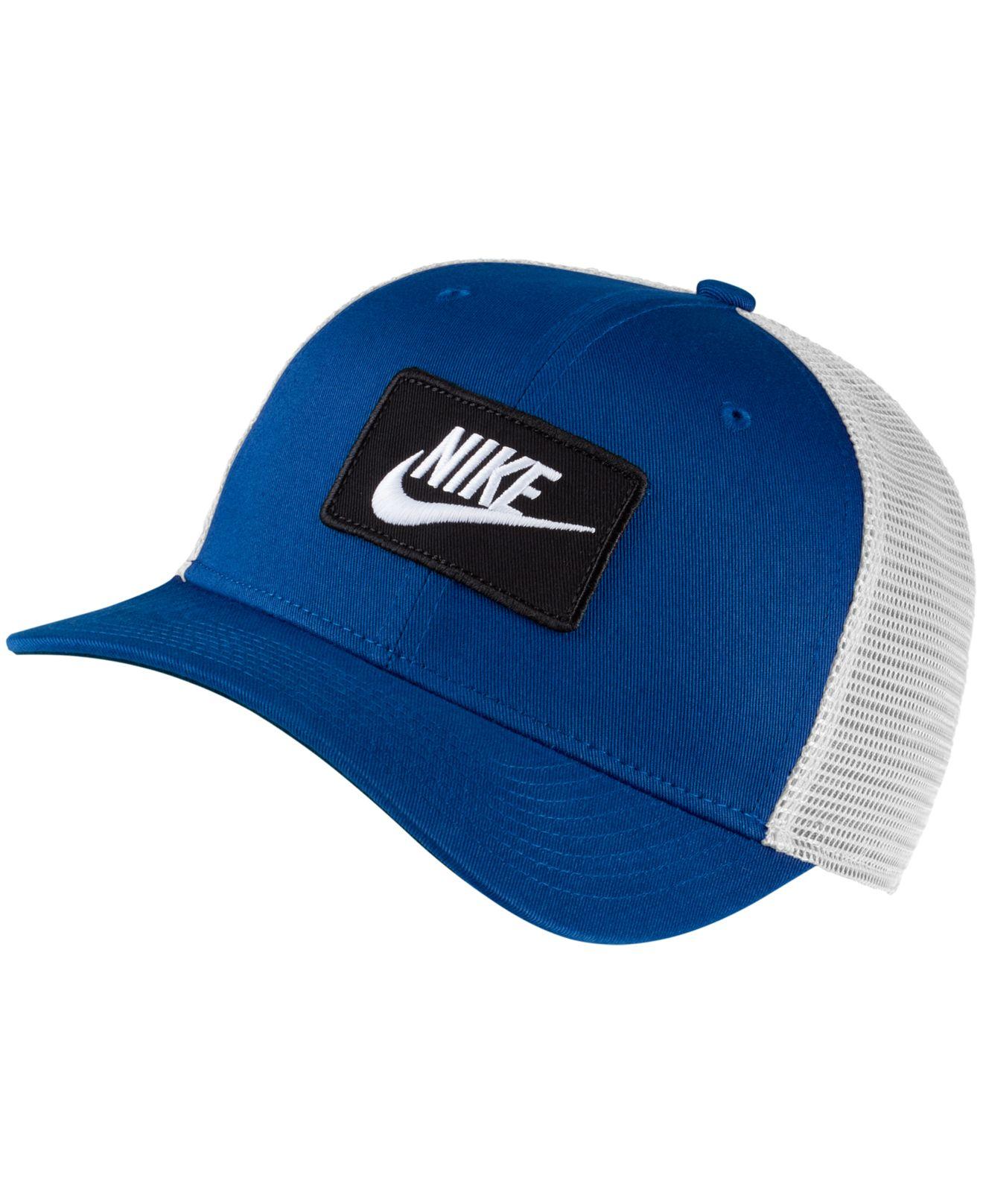 Nike Nsw Classic99 Trucker Hat in Blue for Men | Lyst