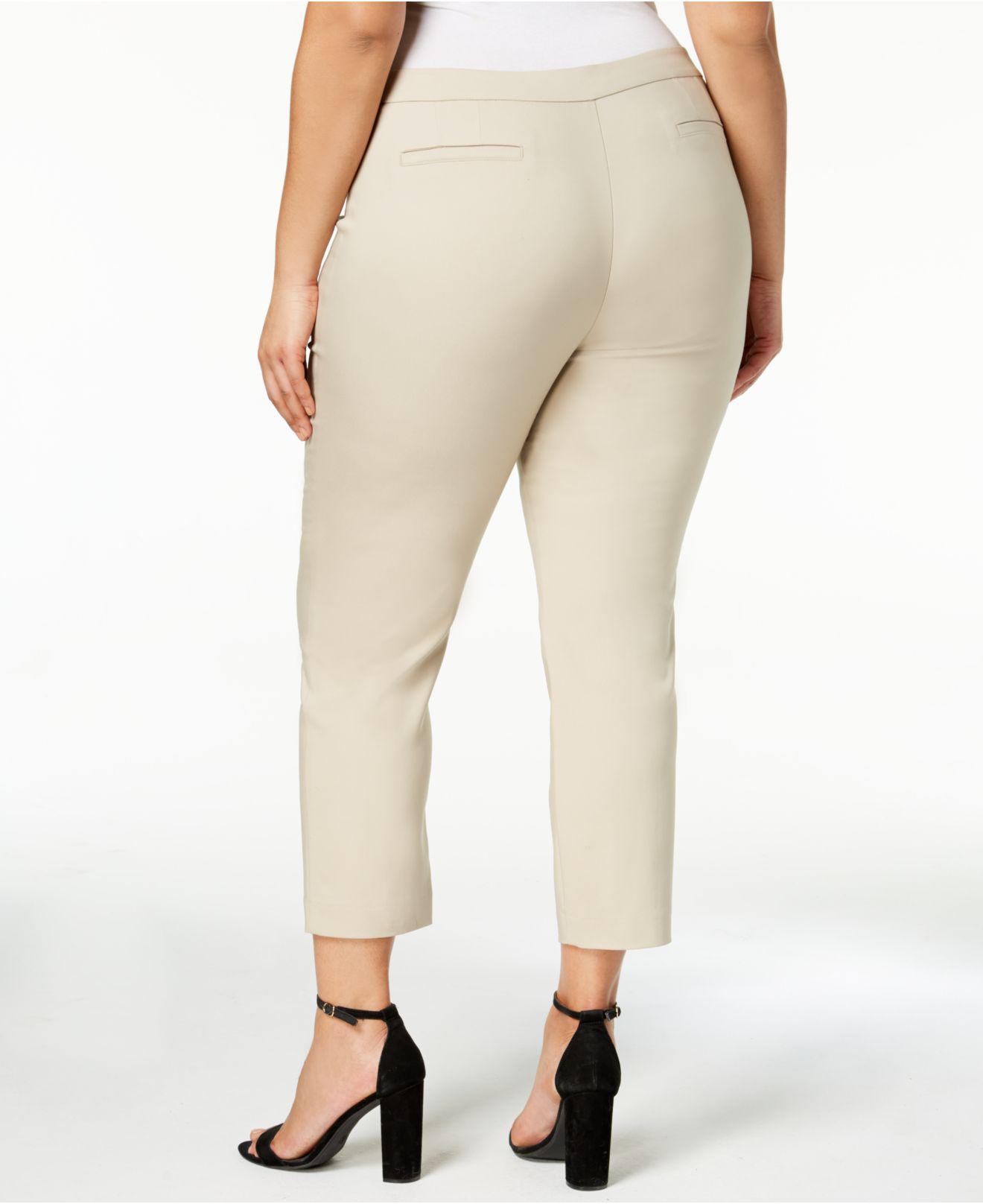 plus size skinny ankle pants