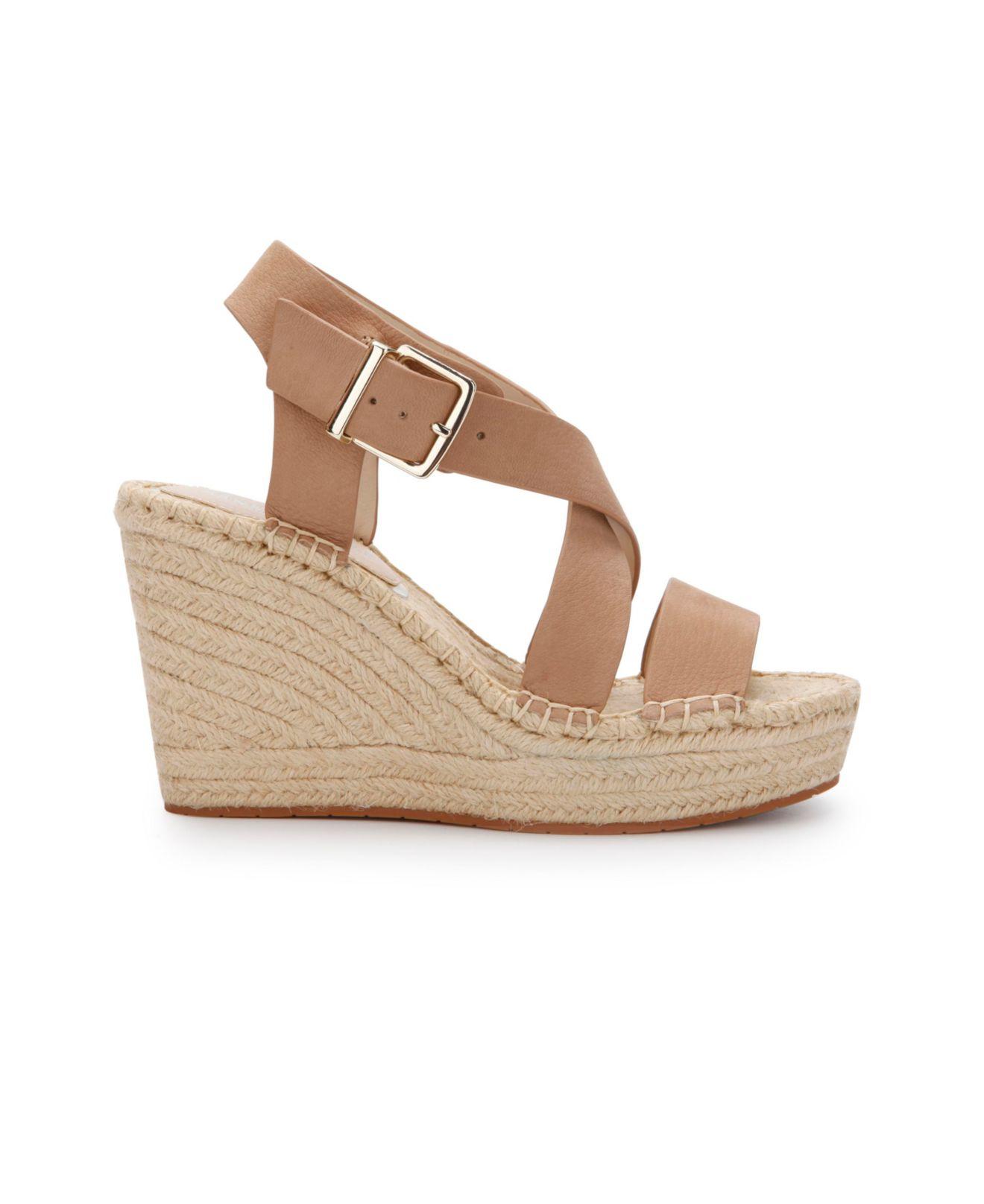 Kenneth Cole Olivia Cross Wedge Sandals 