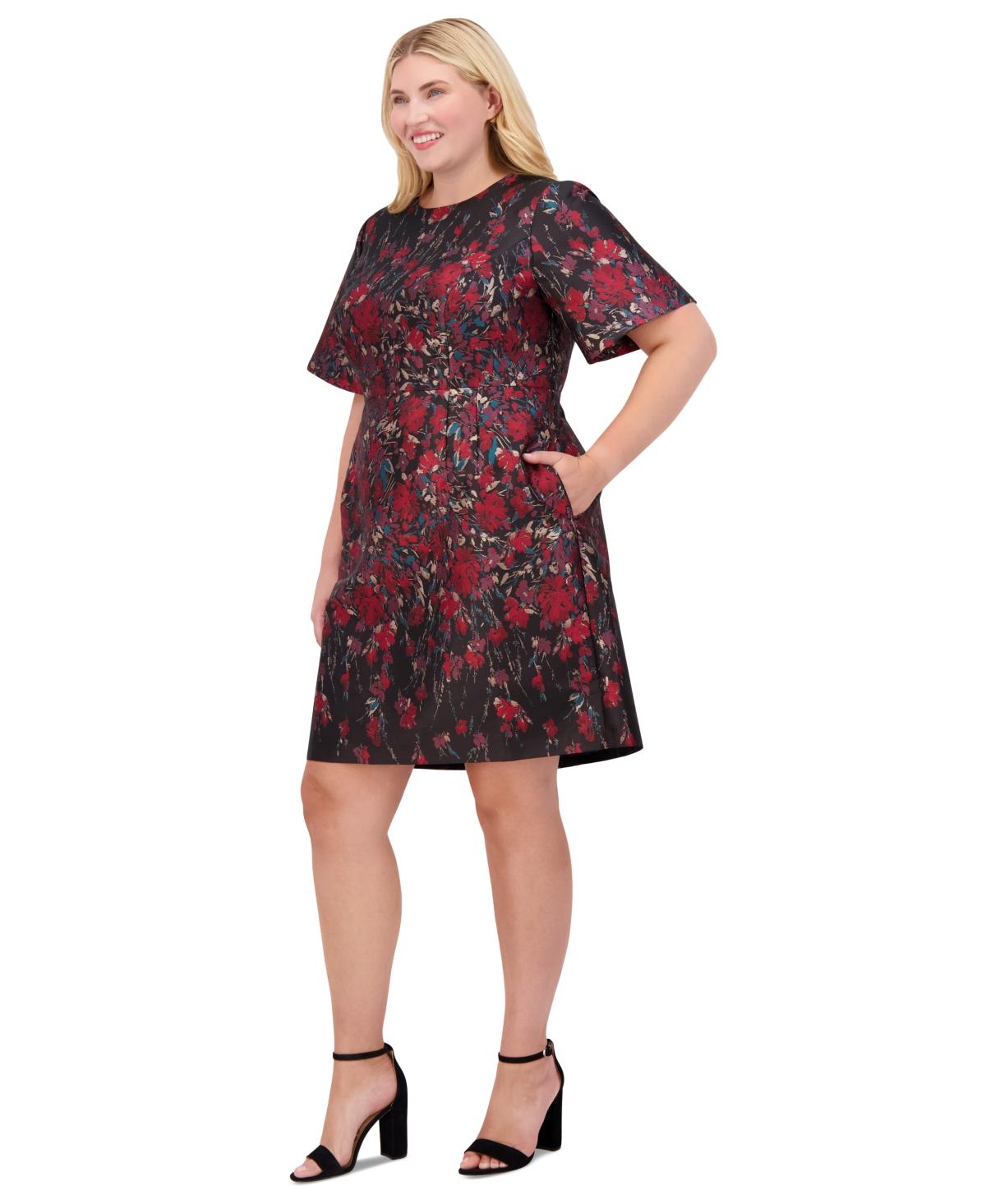 macy's red plus size tops
