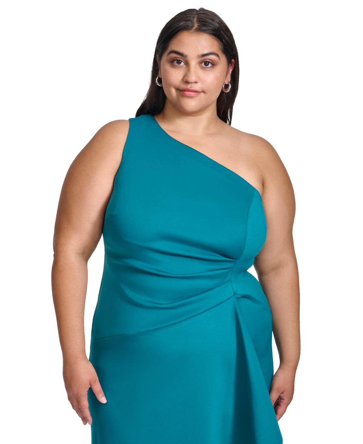 Eliza j ruched one shoulder dress deals
