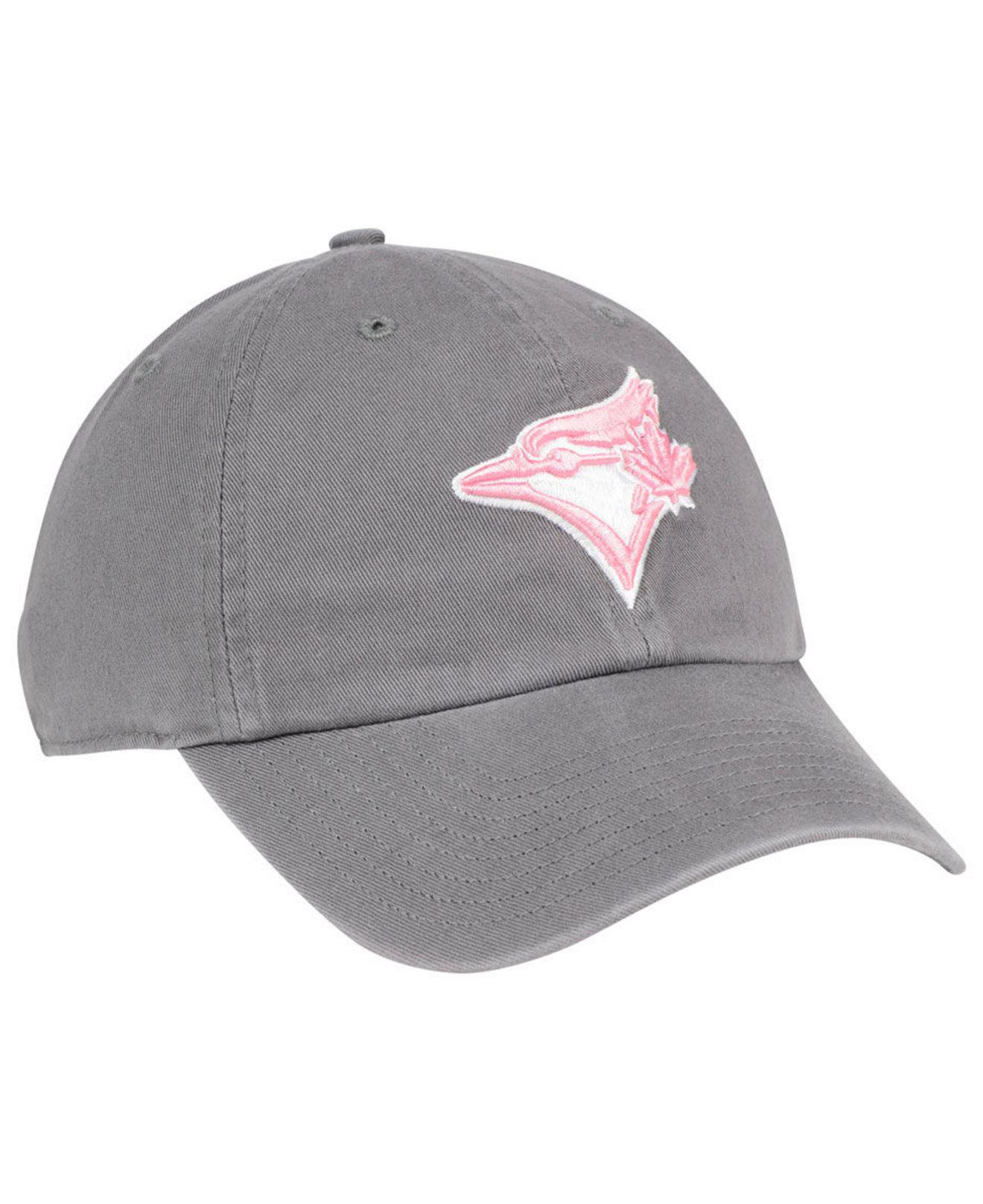 47 Brand Cotton Toronto Blue Jays Dark Gray Pink Clean Up Cap Lyst 47 Brand Cotton Toronto Blue Jays Dark Gray Pink Clean Up Cap Lyst