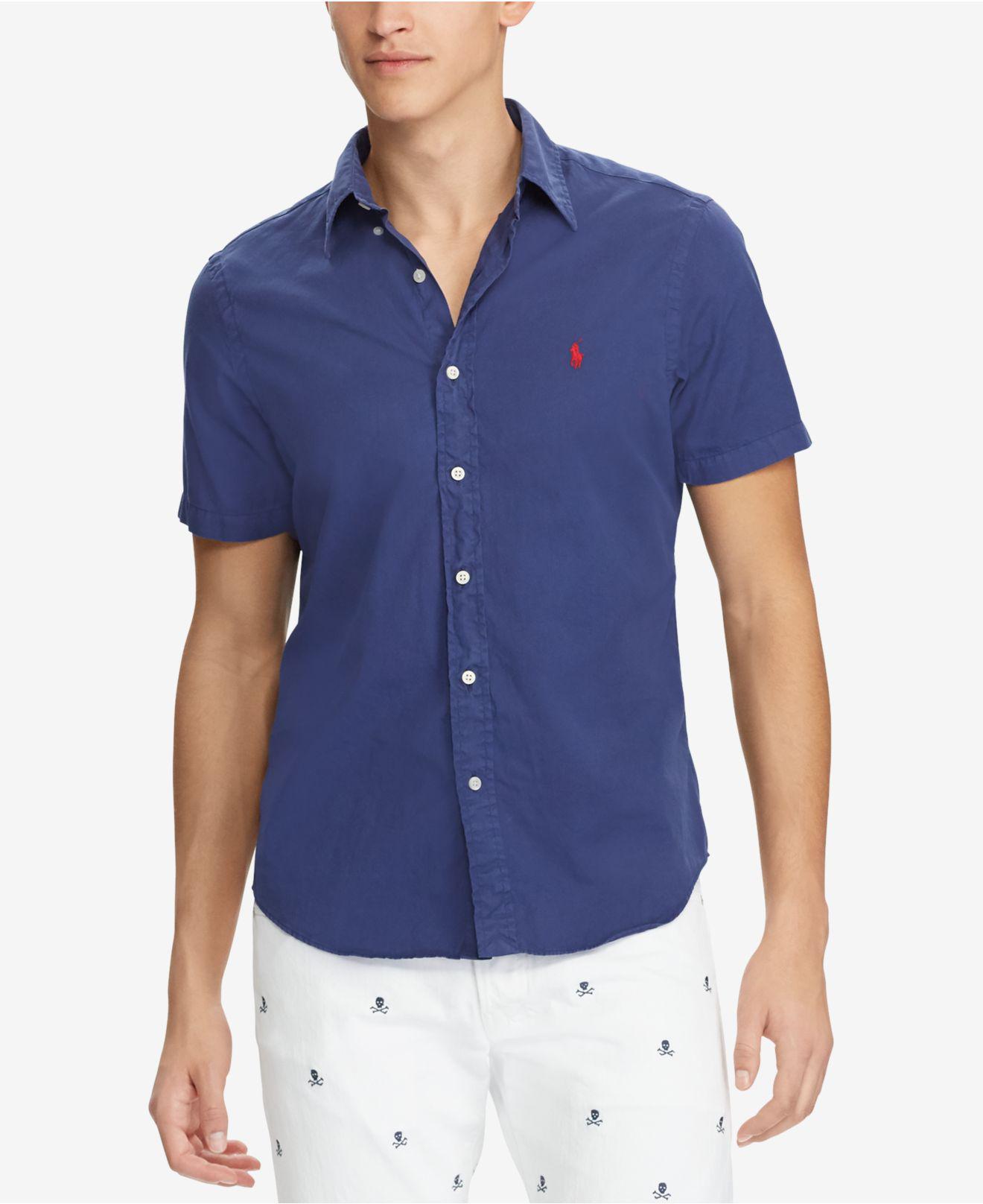 polo ralph lauren slim fit twill shirt